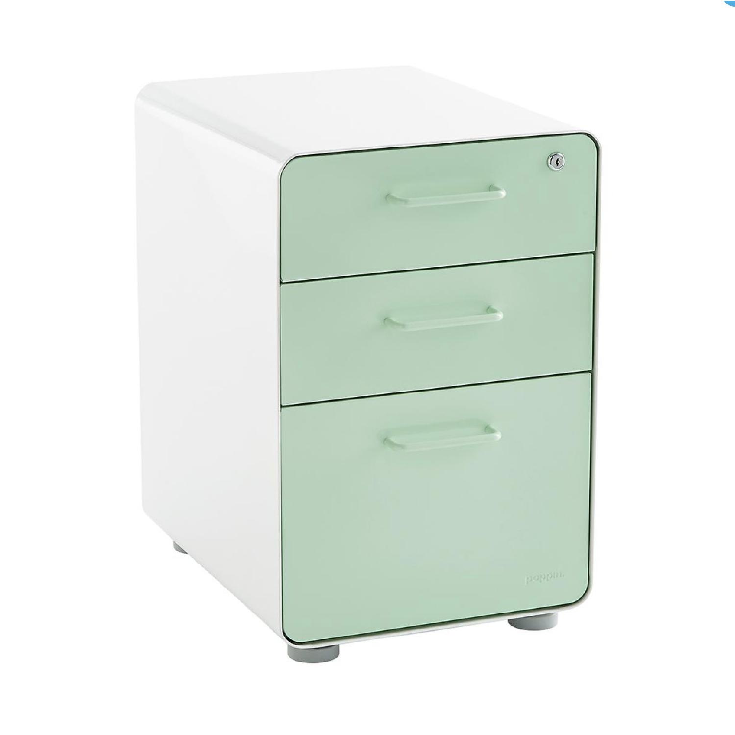 Poppin Mint Stow 3-Drawer File Cabinet - image-2