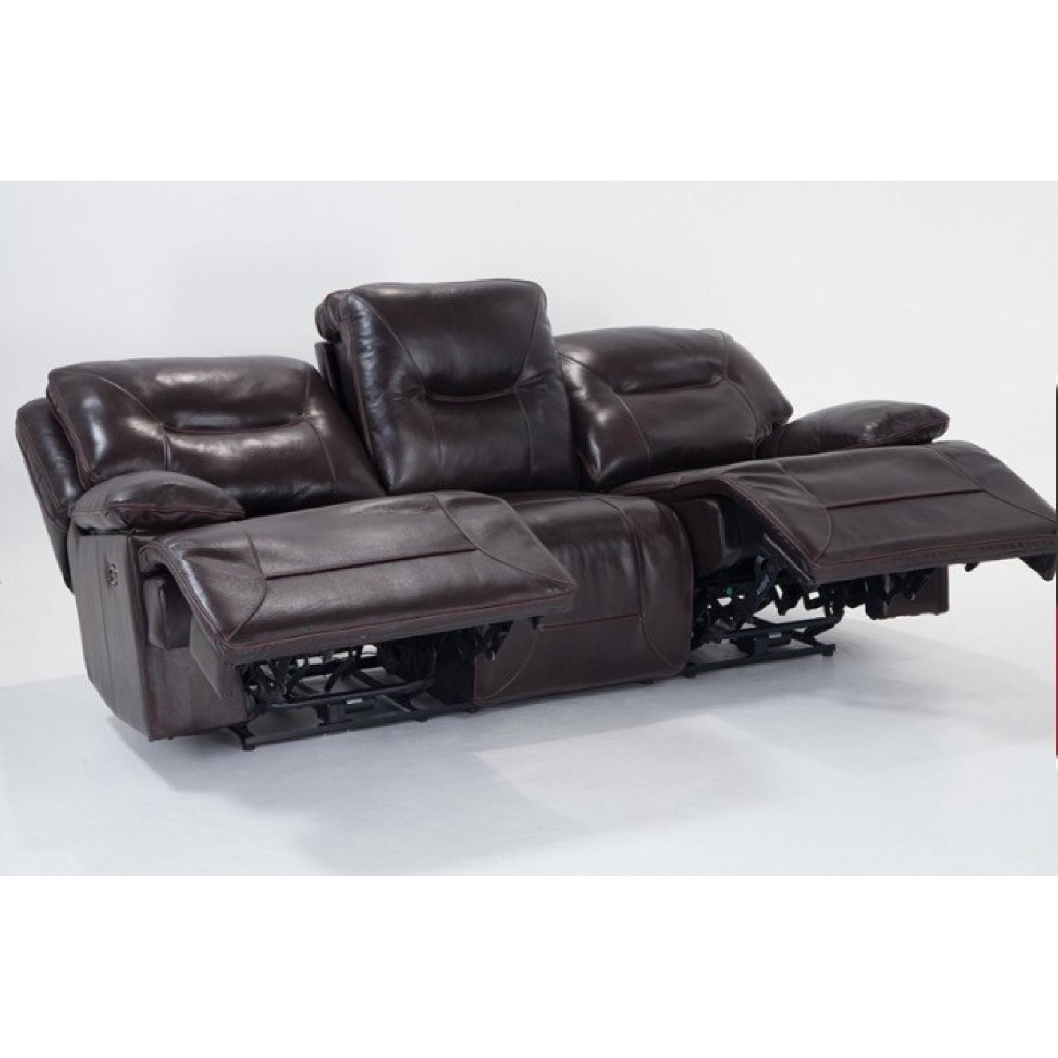 Bob's Marco Reclining Leather Sofa - image-5
