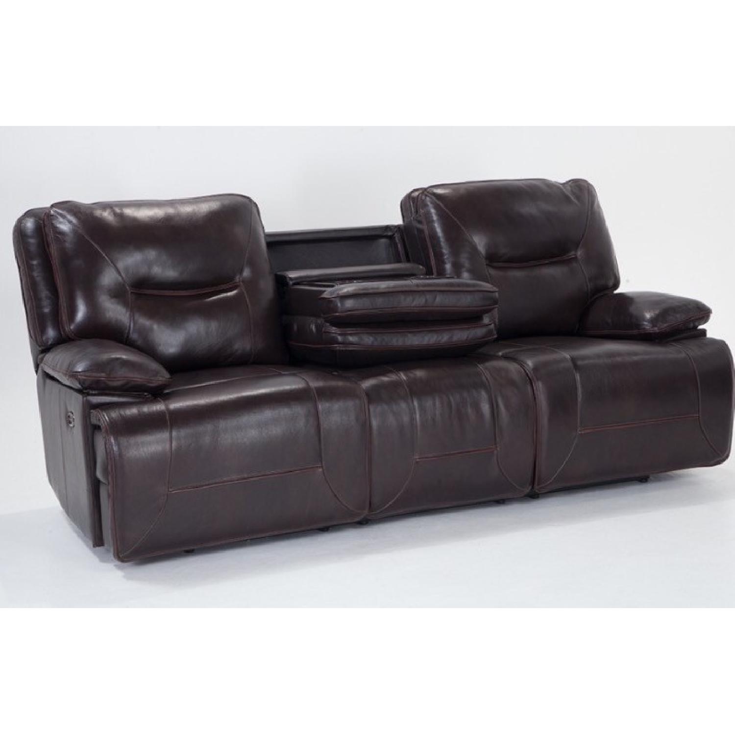 Bob's Marco Reclining Leather Sofa - image-6