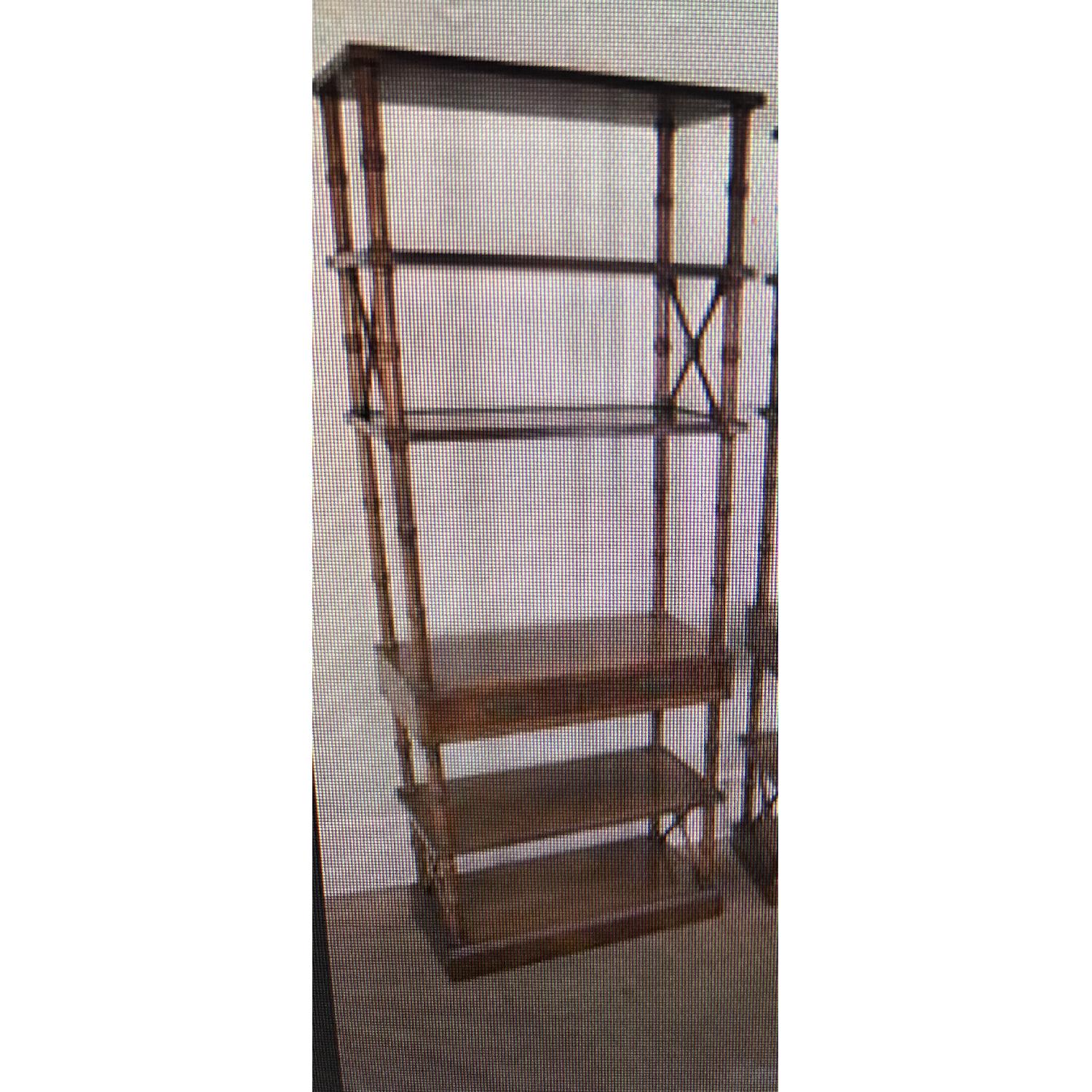 Brandt Faux Bamboo Campaign Etagere - image-1