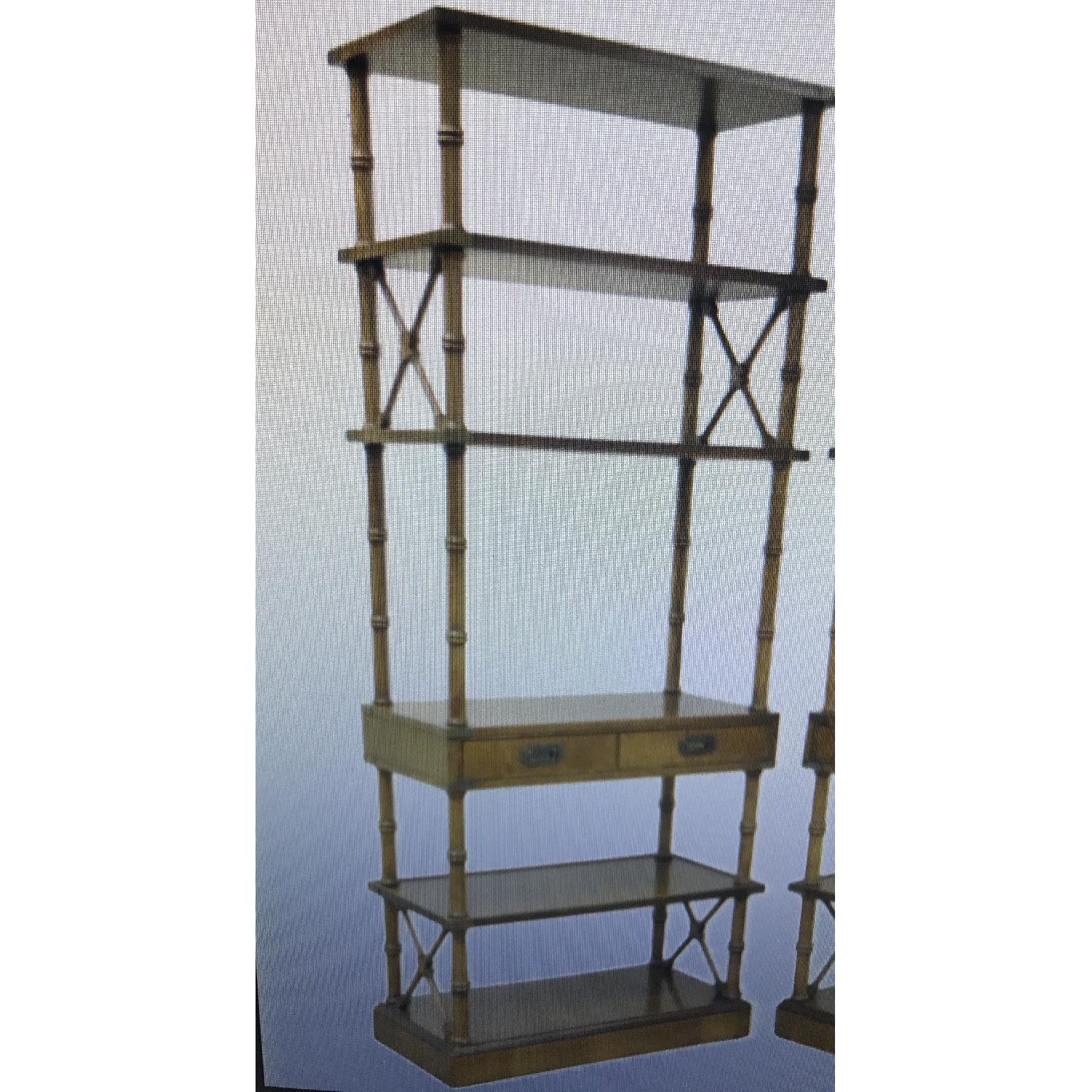 Brandt Faux Bamboo Campaign Etagere - image-2