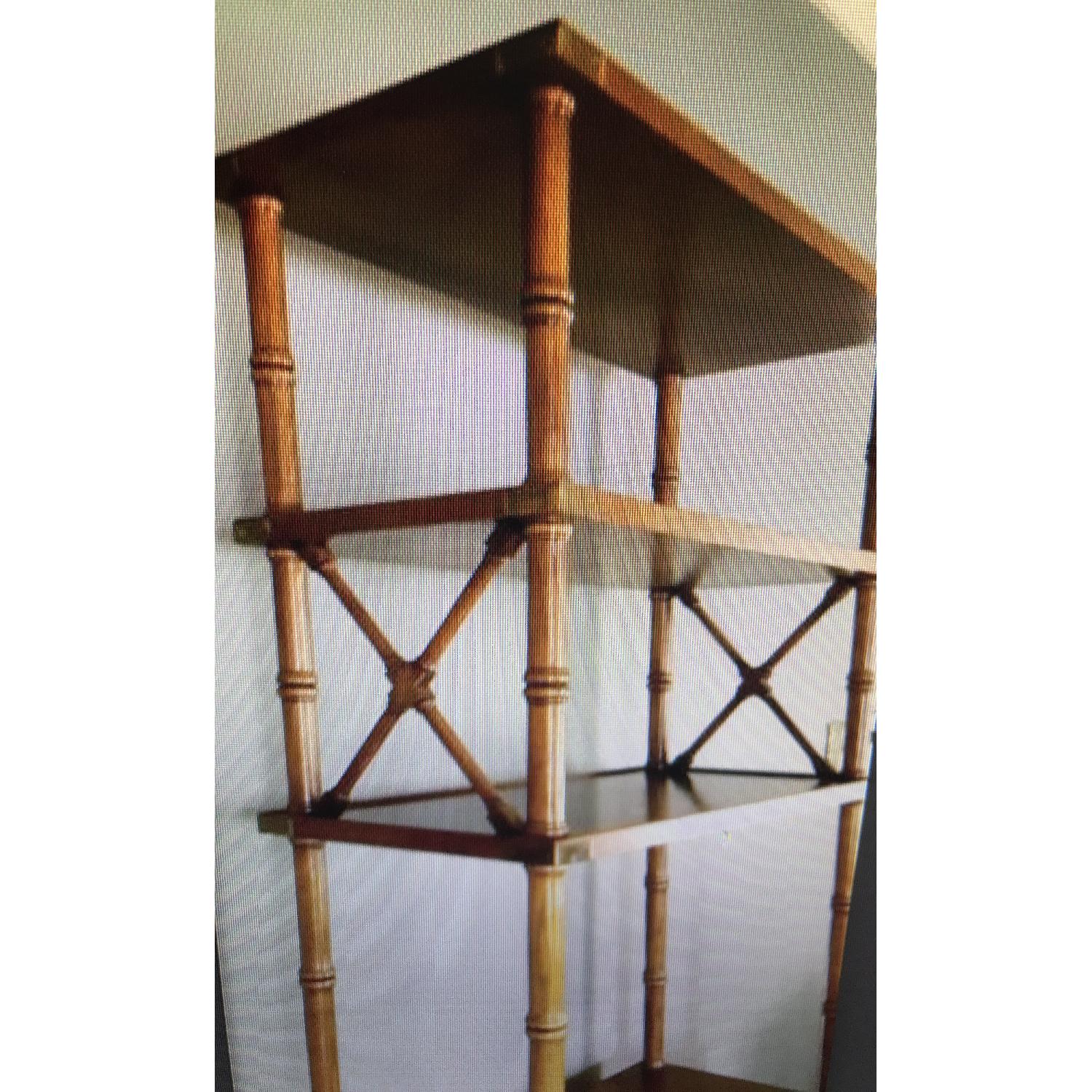 Brandt Faux Bamboo Campaign Etagere - image-4