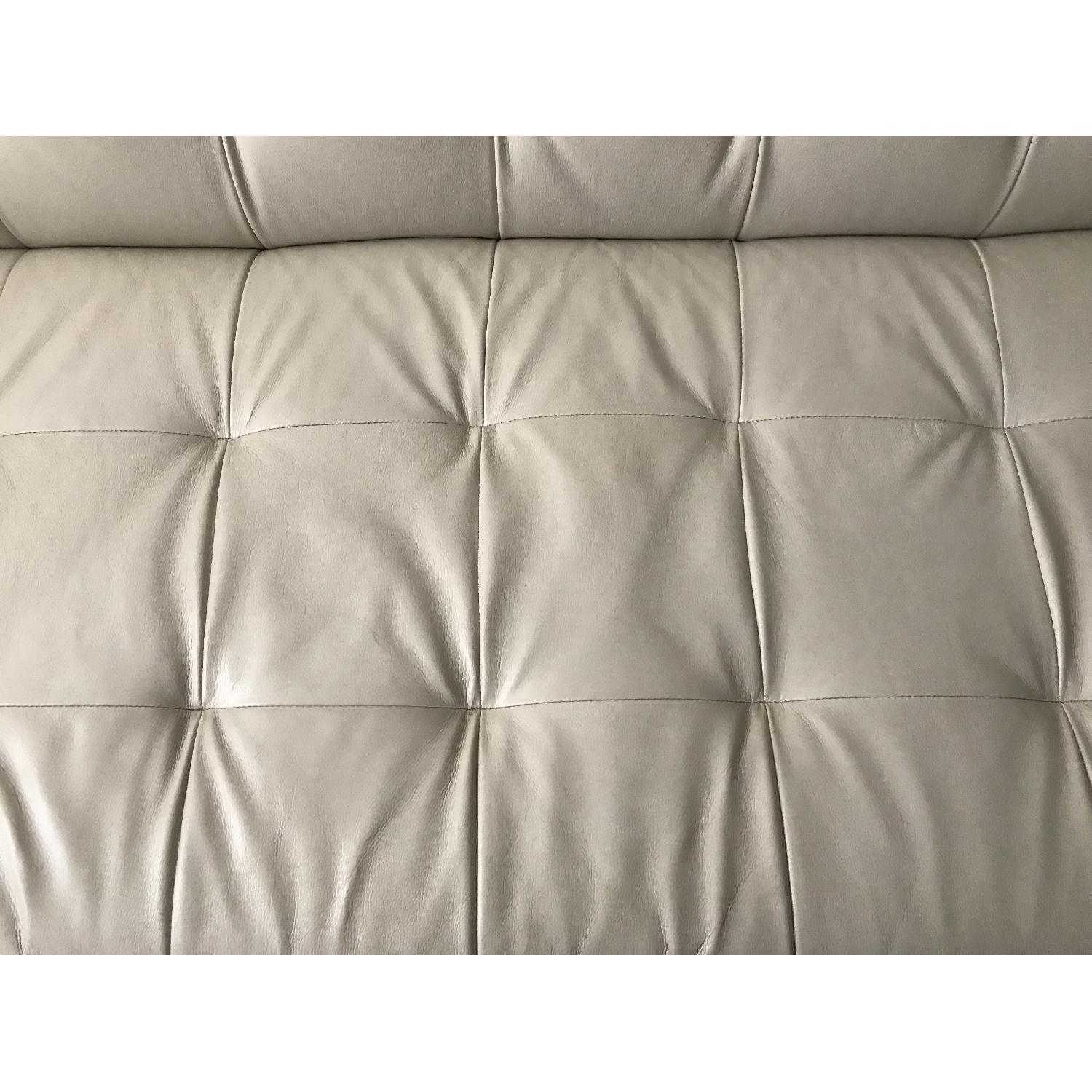 Macys Tufted Leather Couch - image-2