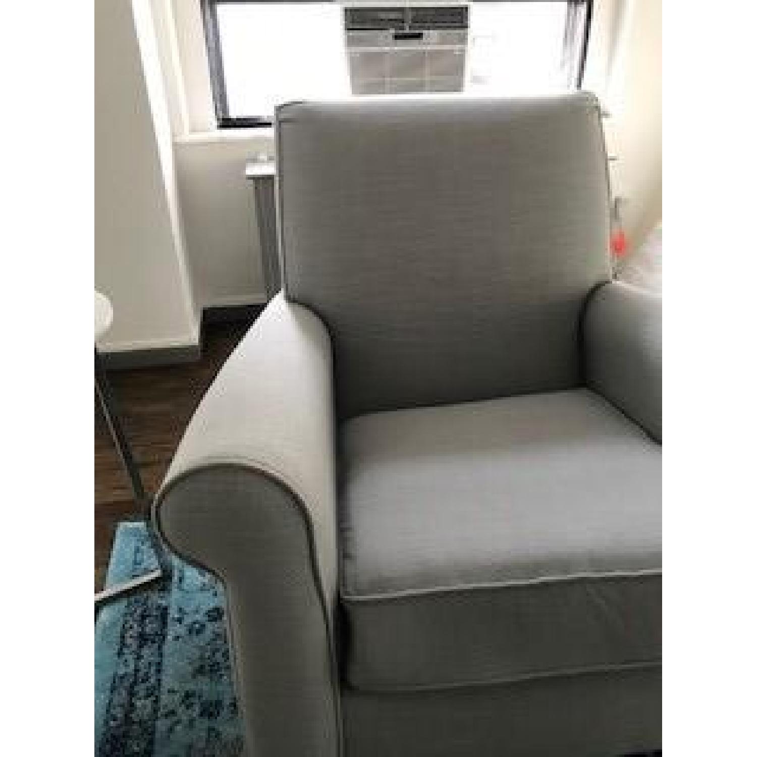 Pottery Barn Kids Charleston Convertible Light Grey Rocker - image-2