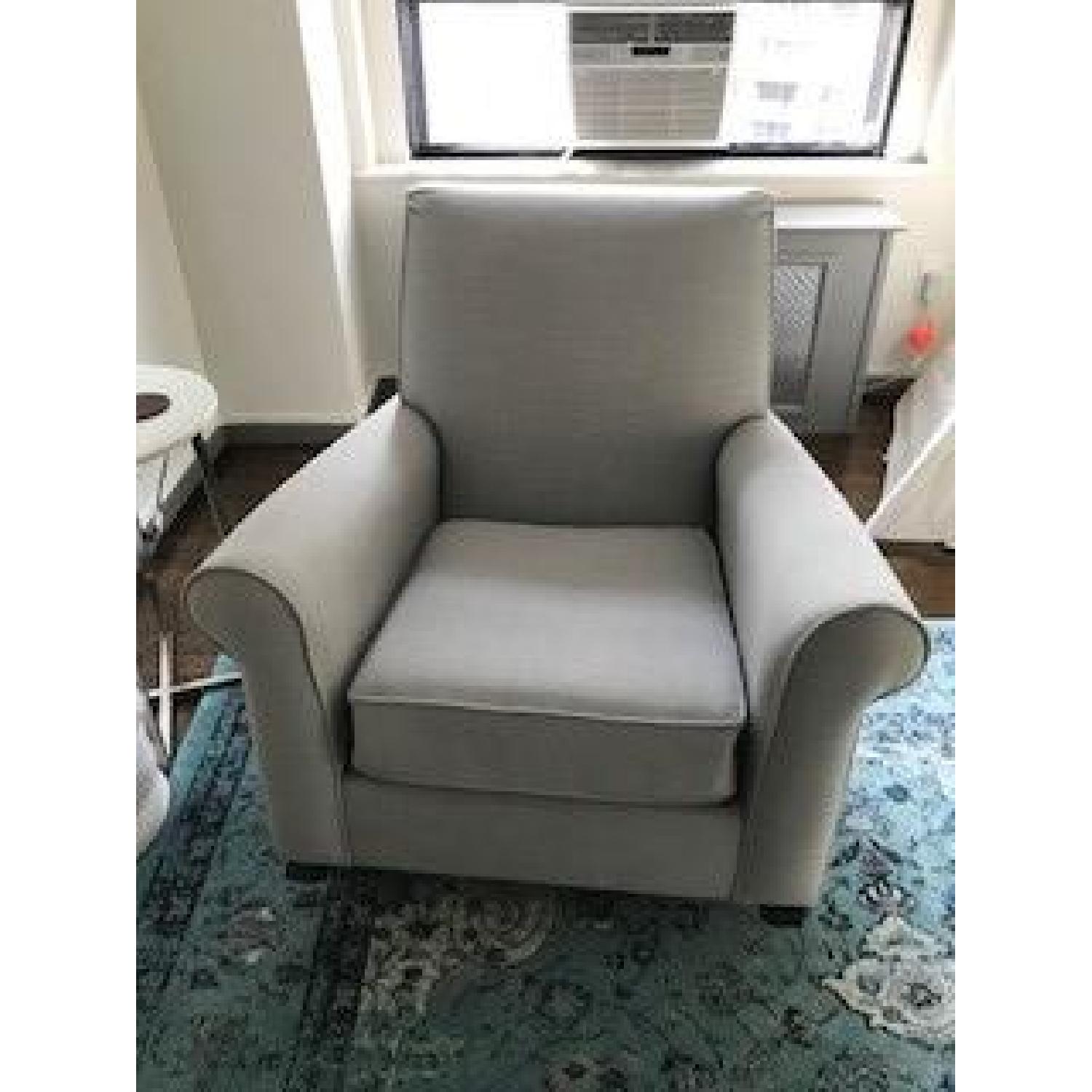 Pottery Barn Kids Charleston Convertible Light Grey Rocker - image-7