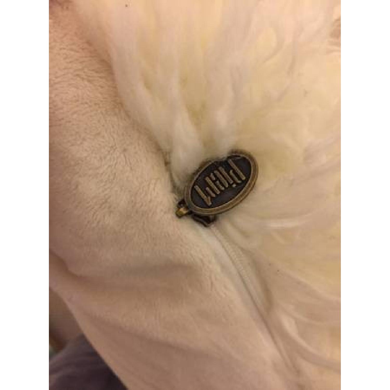 Pier 1 Ivory Mongolian Fur Pillow w/ Inserts - image-4