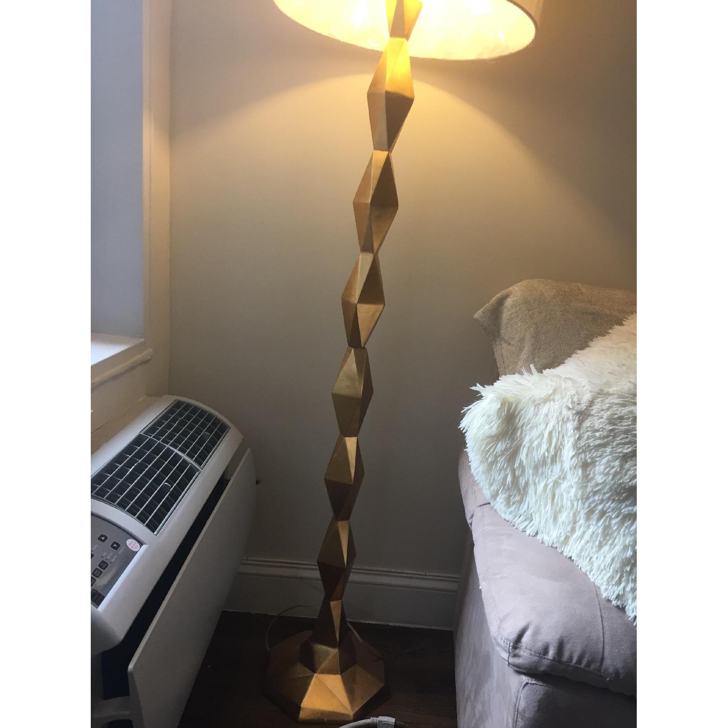 Z Gallerie Gold Geometric Floor Lamp - image-2