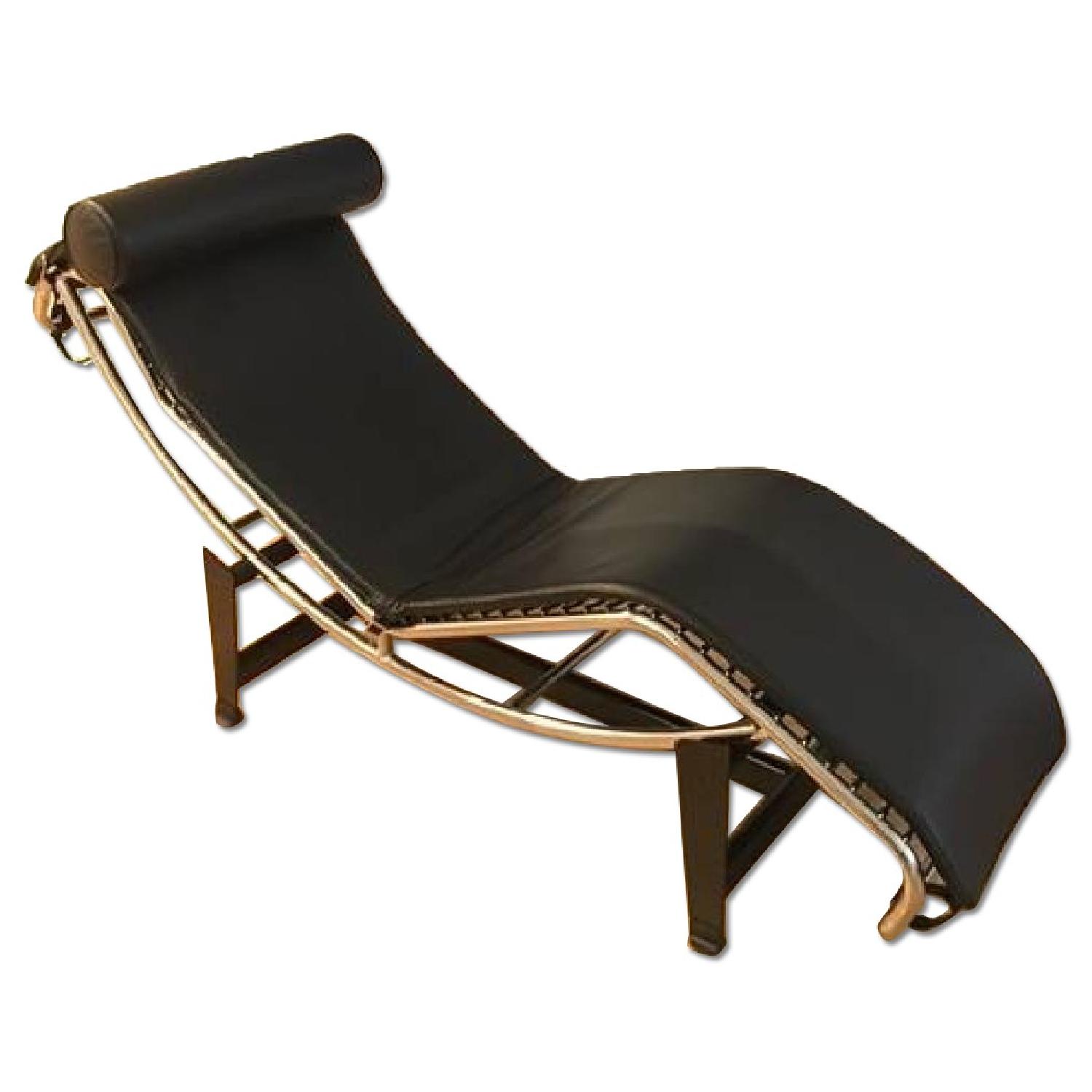 Le Corbusier LC4 Style Chaise Lounge - image-0
