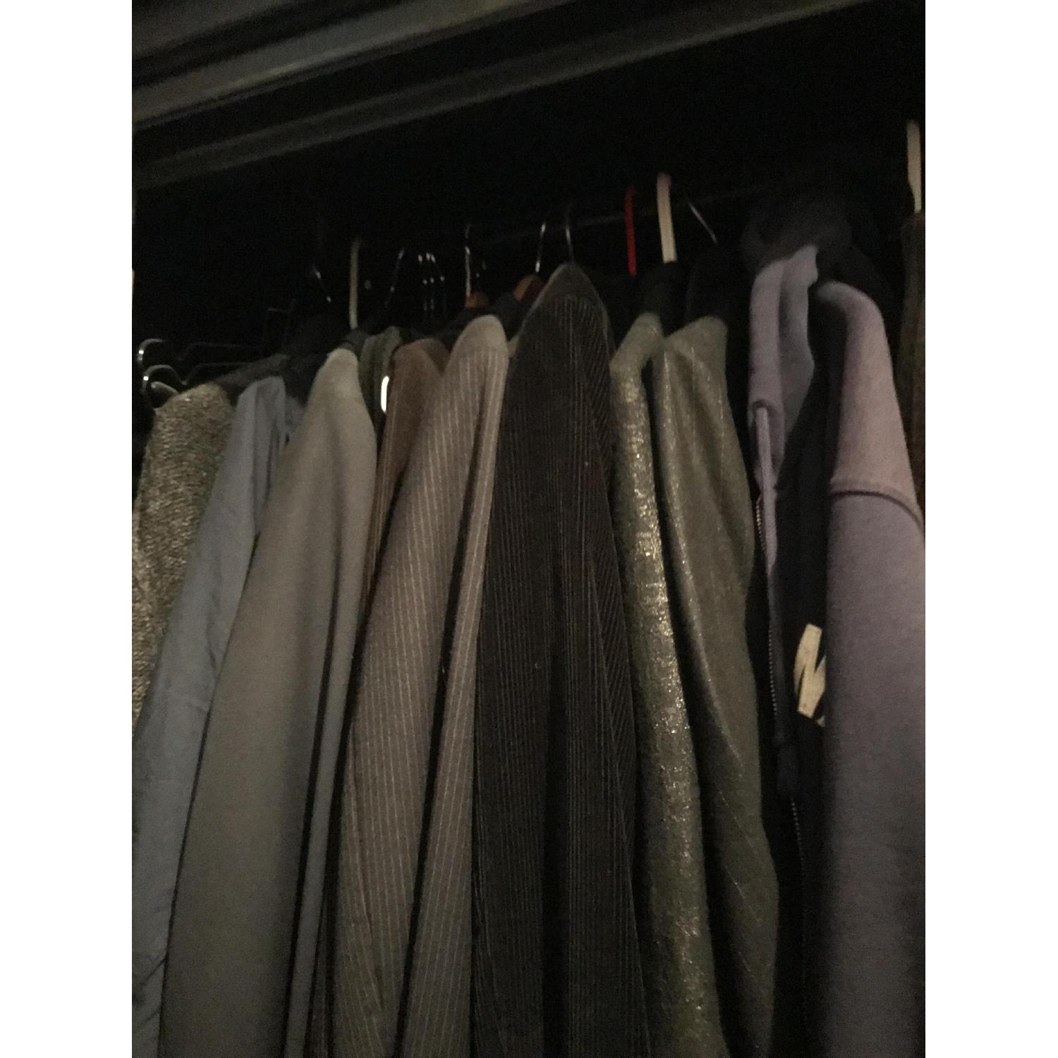 Restoration Hardware Black French Empire Armoire - image-2