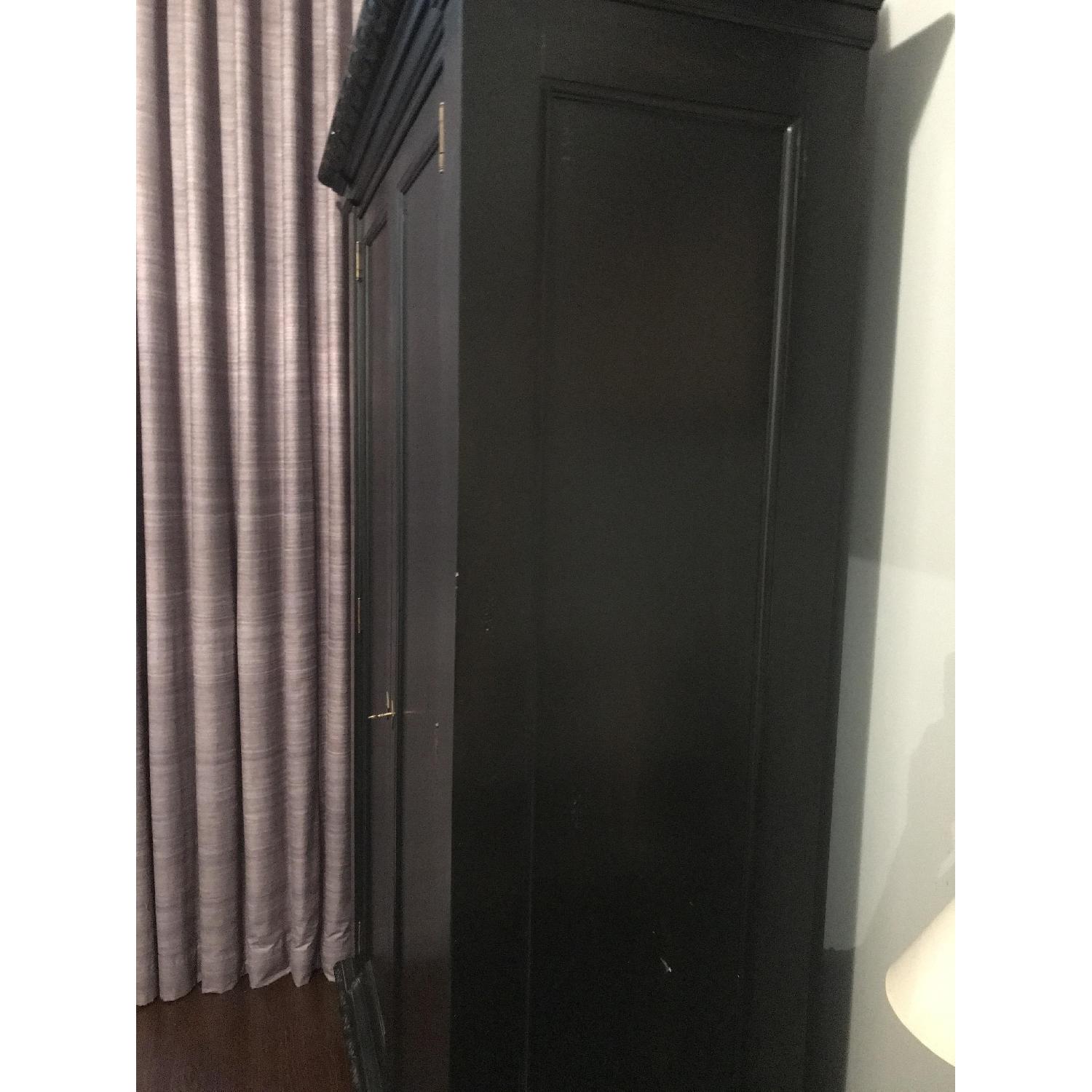 Restoration Hardware Black French Empire Armoire - image-4