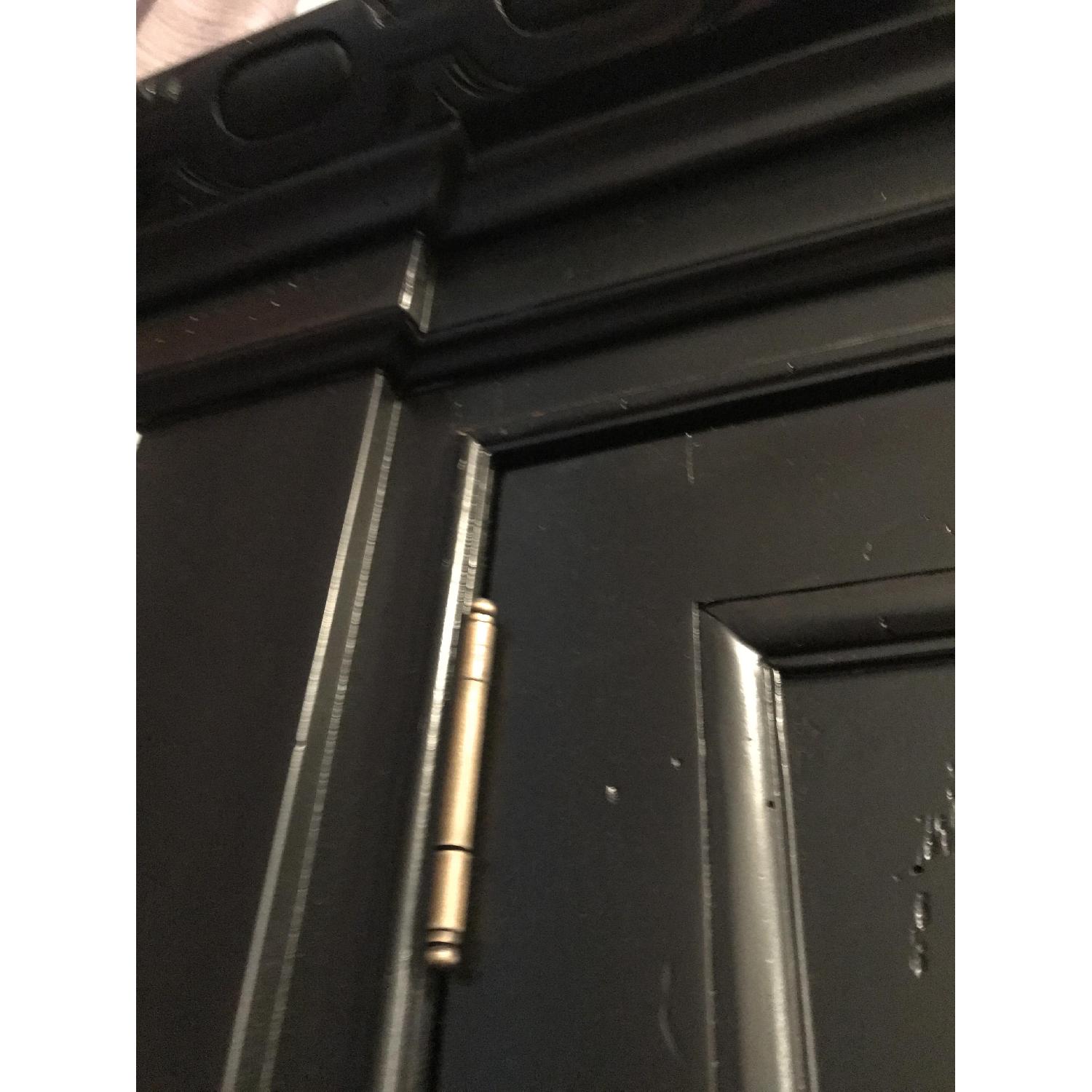 Restoration Hardware Black French Empire Armoire - image-5