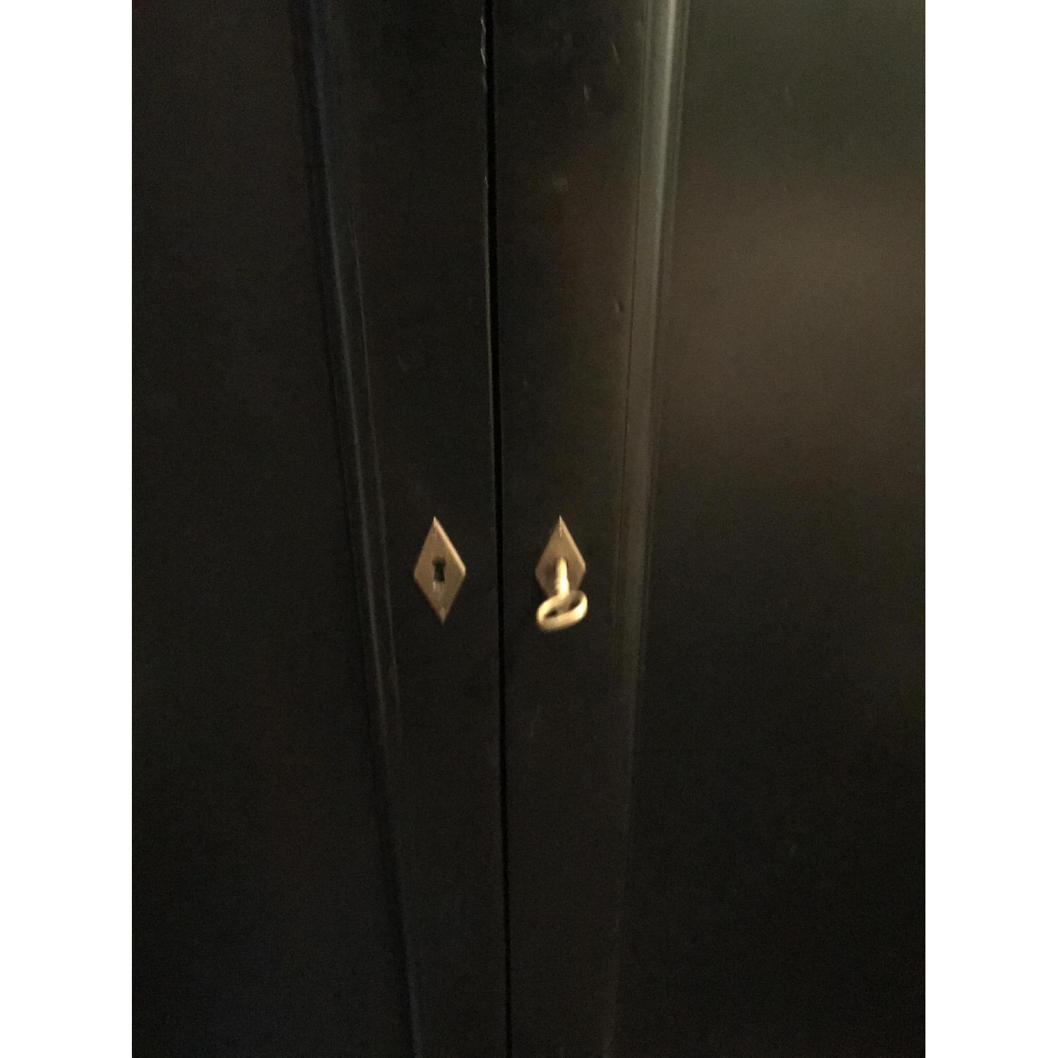 Restoration Hardware Black French Empire Armoire - image-6