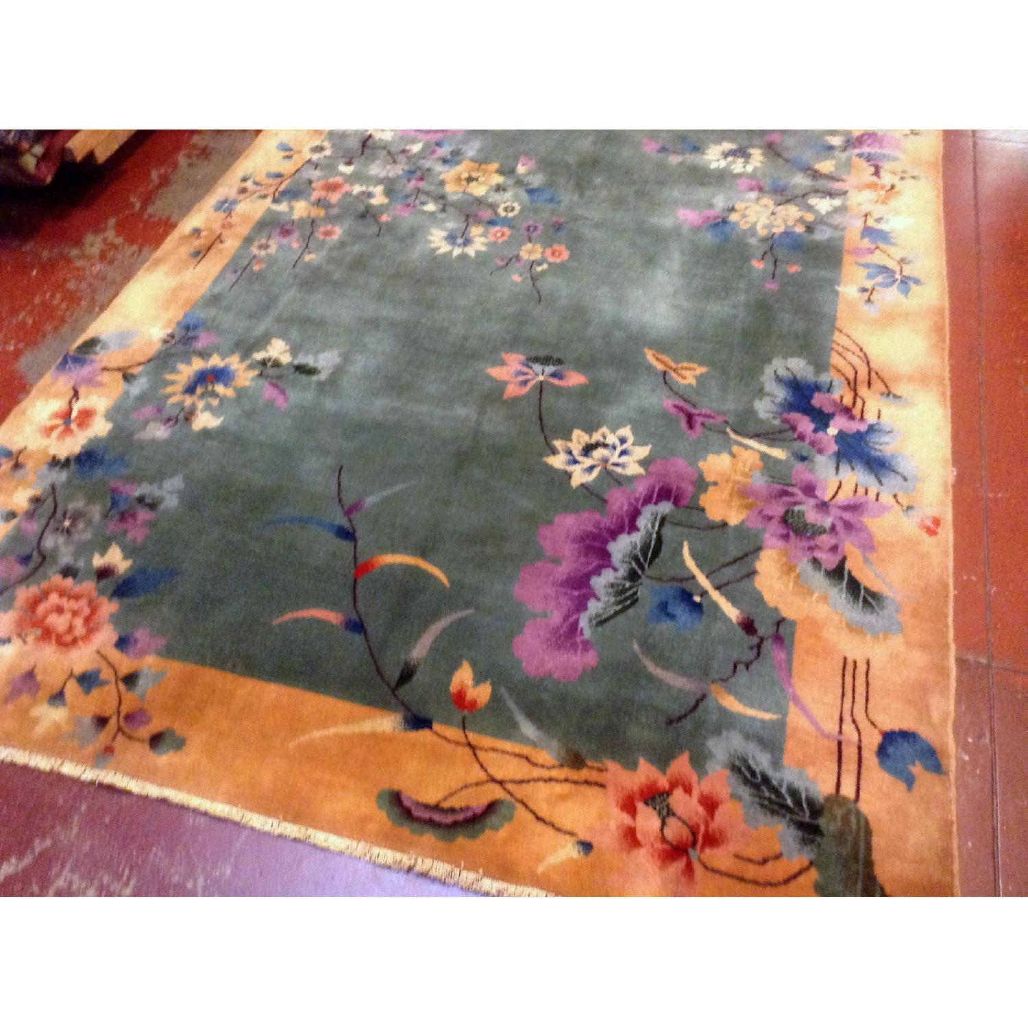 Antique 1920s Chinese Art Deco Rug - image-2
