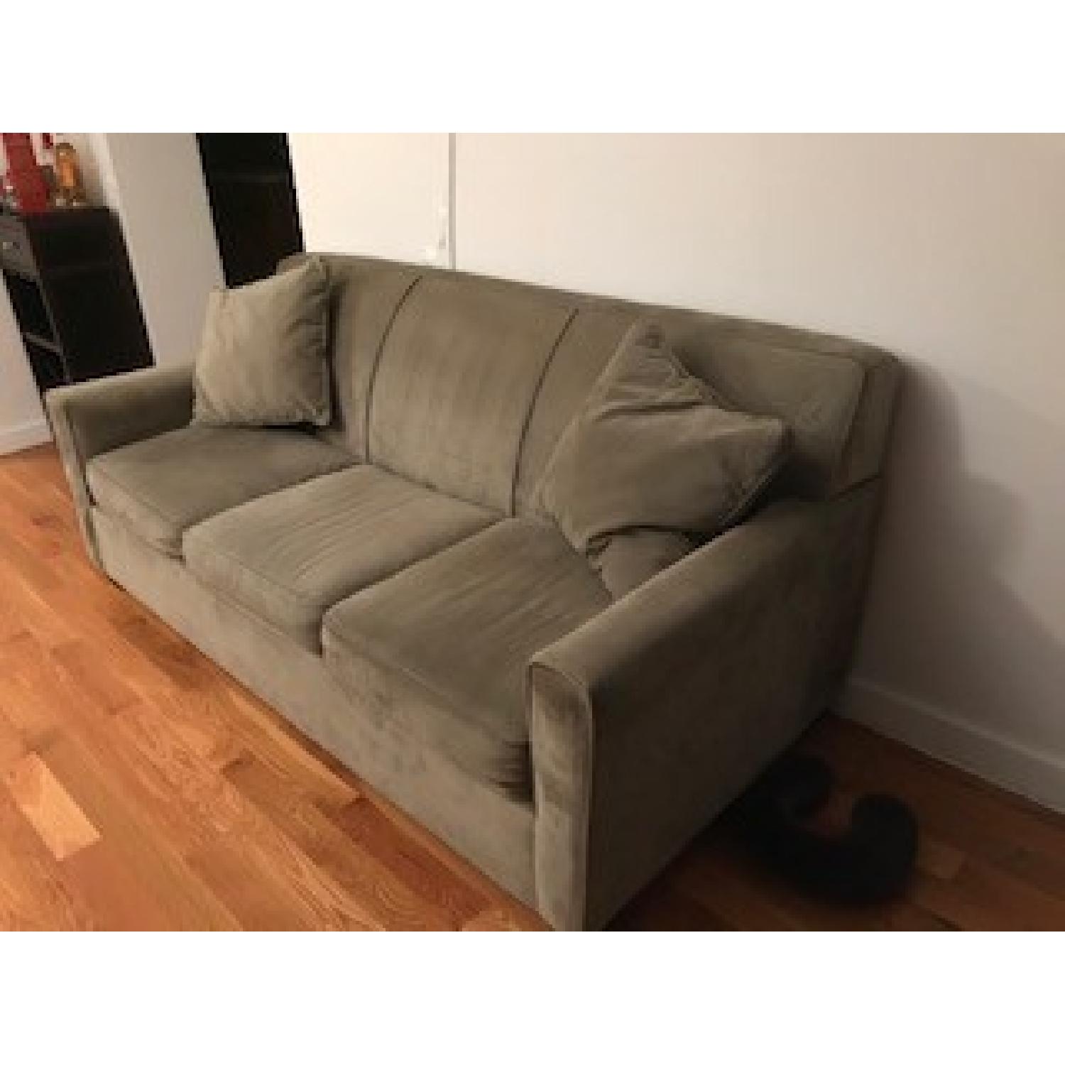 Raymour & Flanigan Microsuede Sofa - image-2