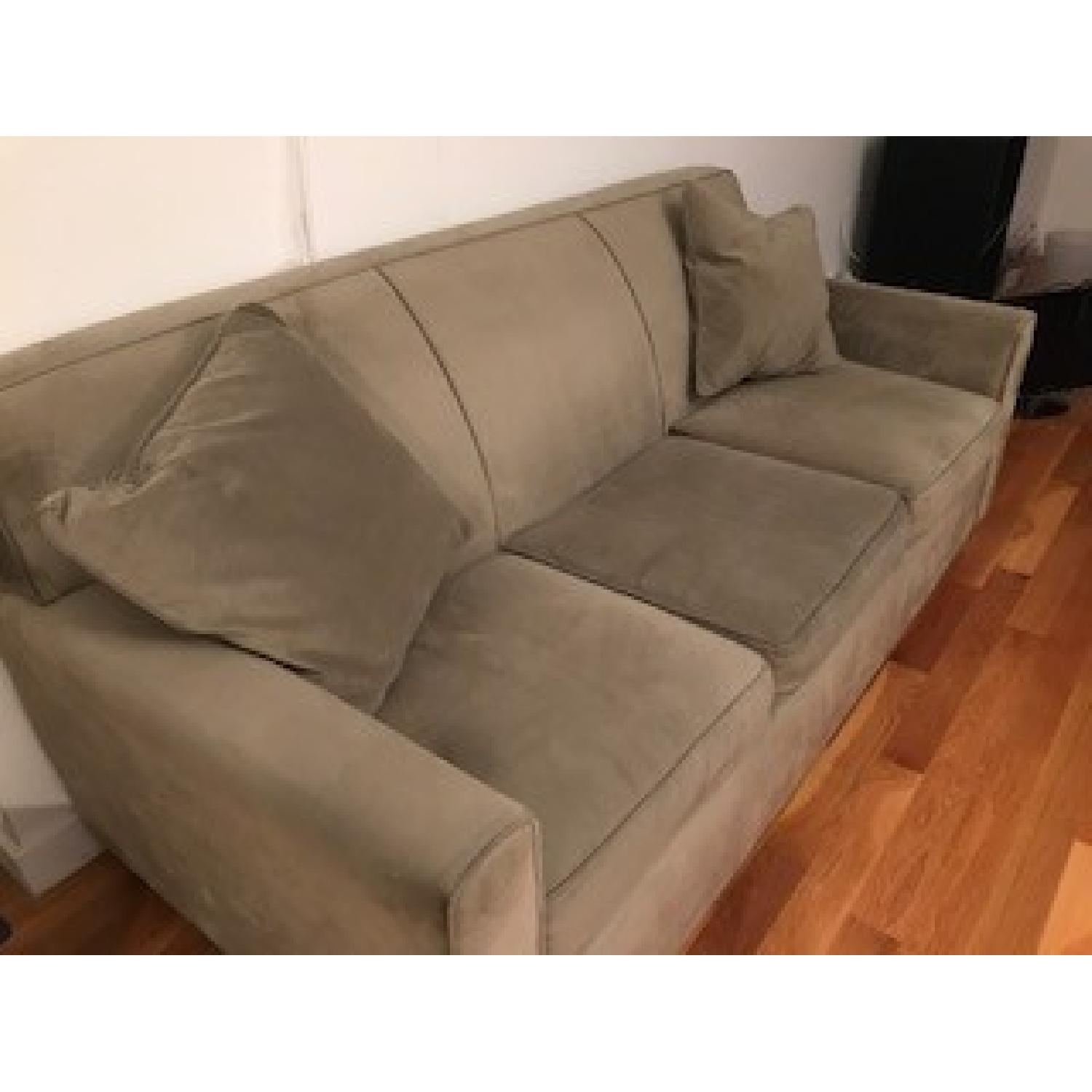Raymour & Flanigan Microsuede Sofa - image-3