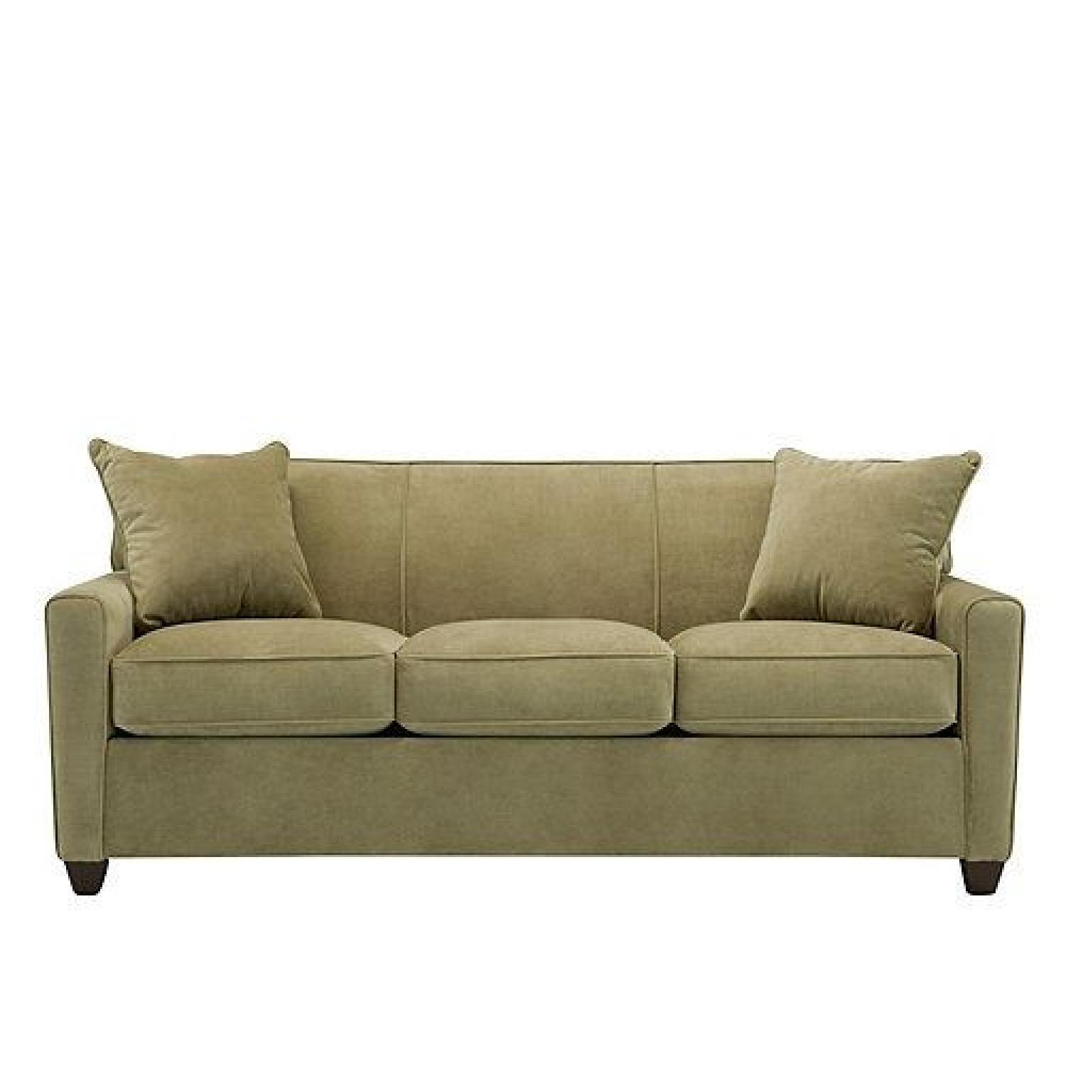 Raymour & Flanigan Microsuede Sofa - image-0