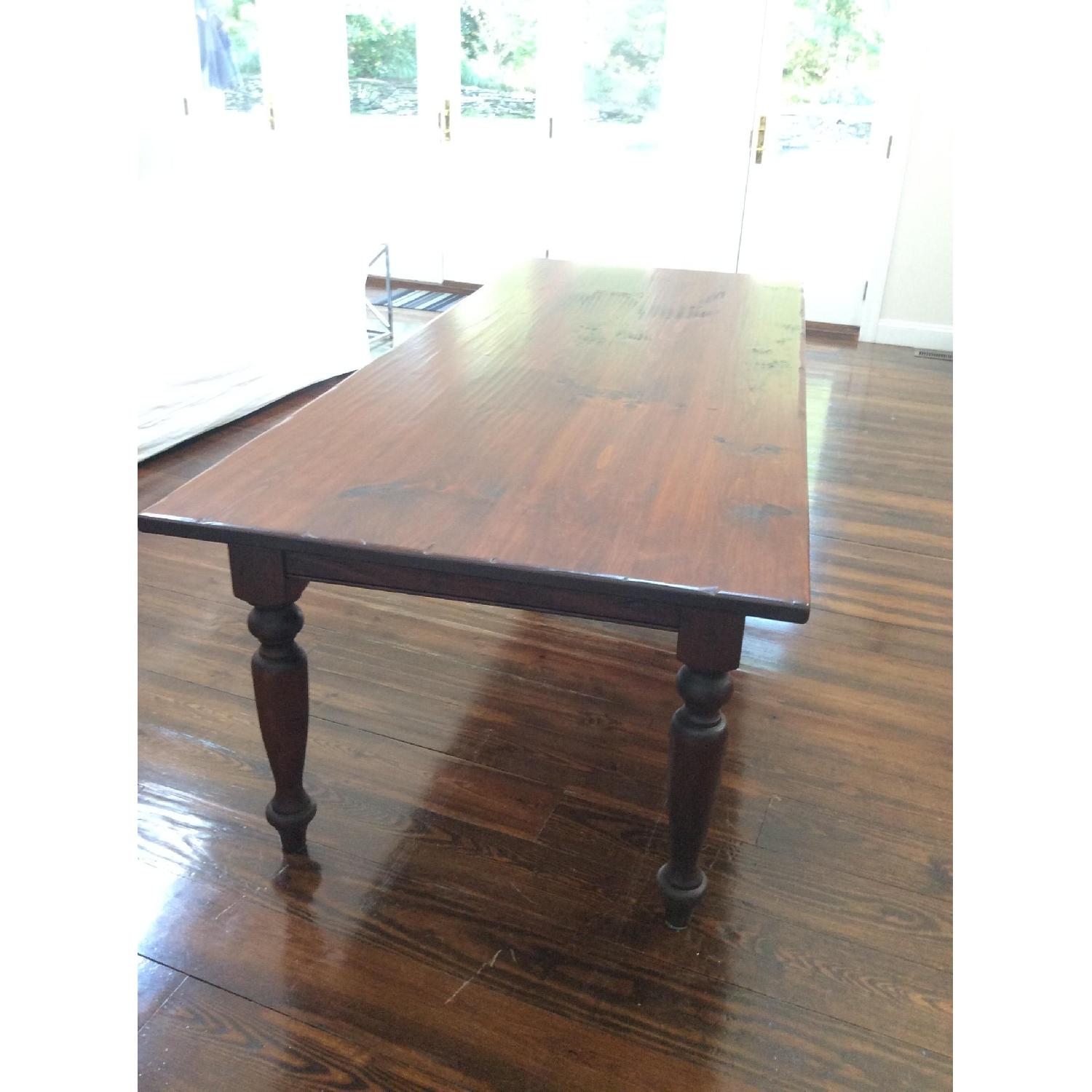 Handmade Solid Cherry Wood Dining Table - image-1