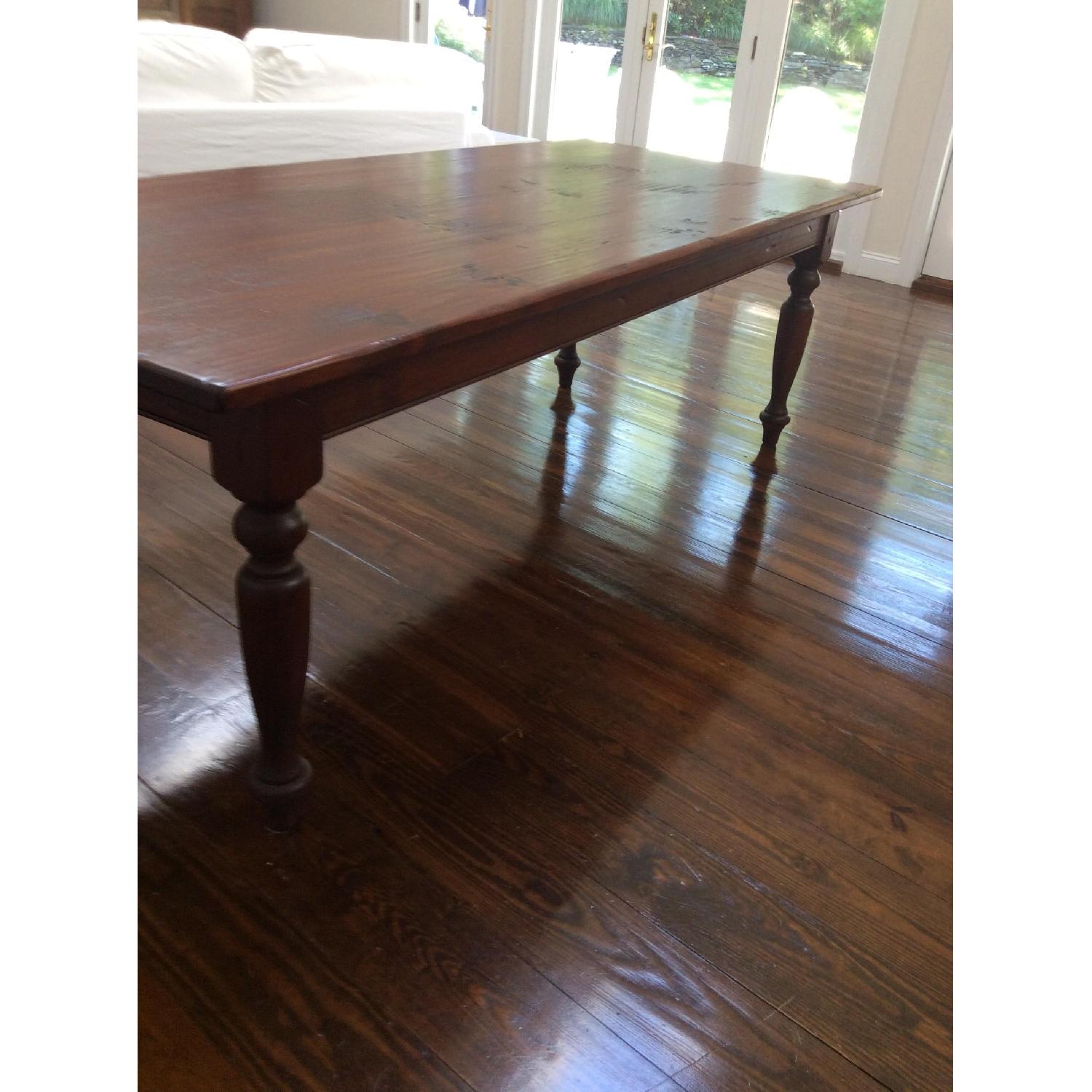 Handmade Solid Cherry Wood Dining Table AptDeco