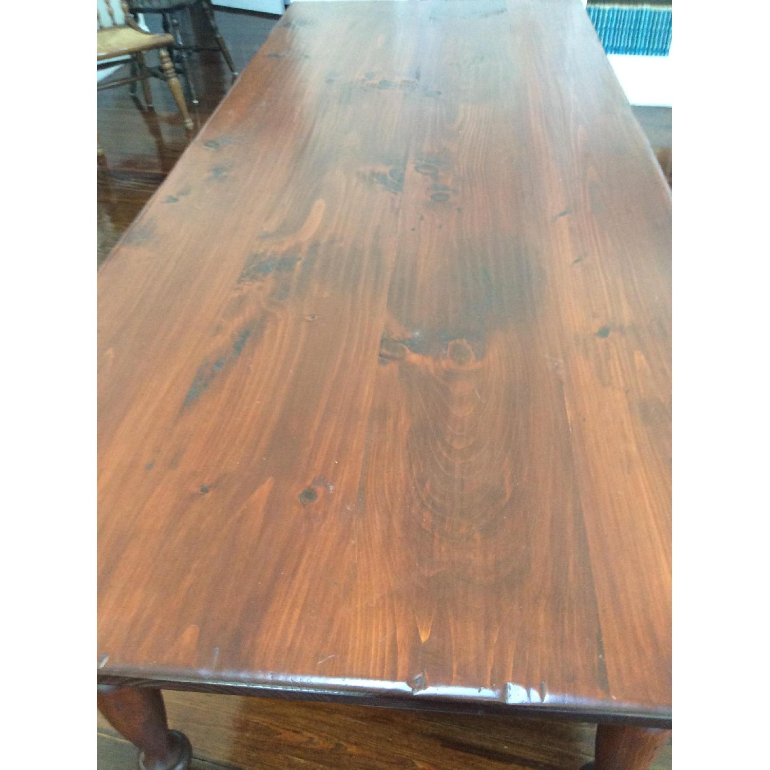 Handmade Solid Cherry Wood Dining Table - image-6