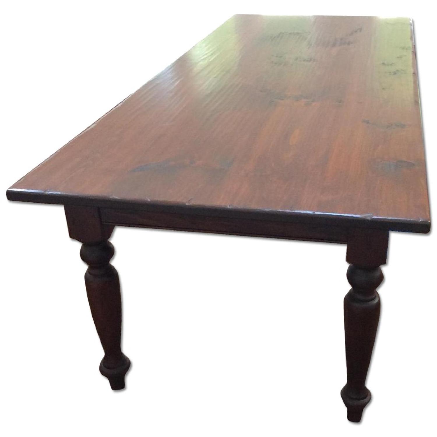 Handmade Solid Cherry Wood Dining Table AptDeco