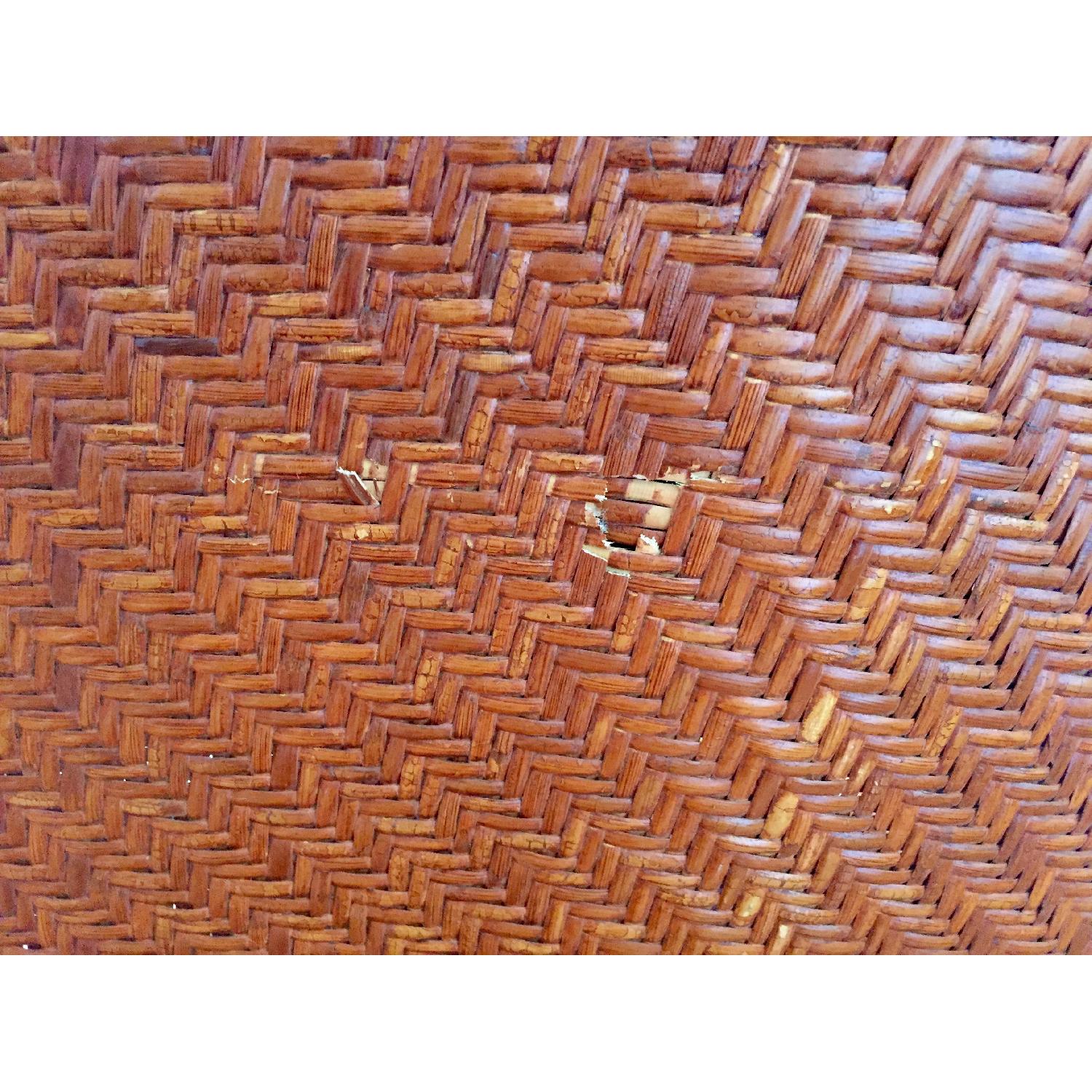 Wicker Chair & Ottoman - image-5