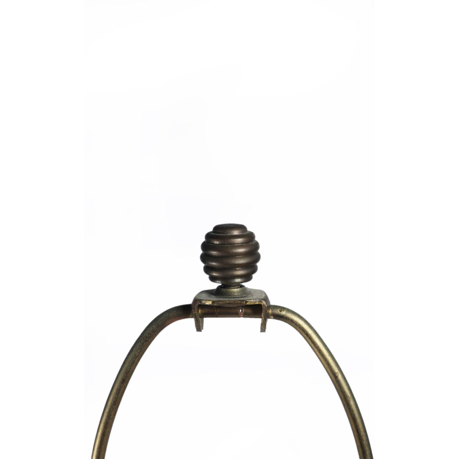 Danish Modern Turned Teak Table Lamp - image-4