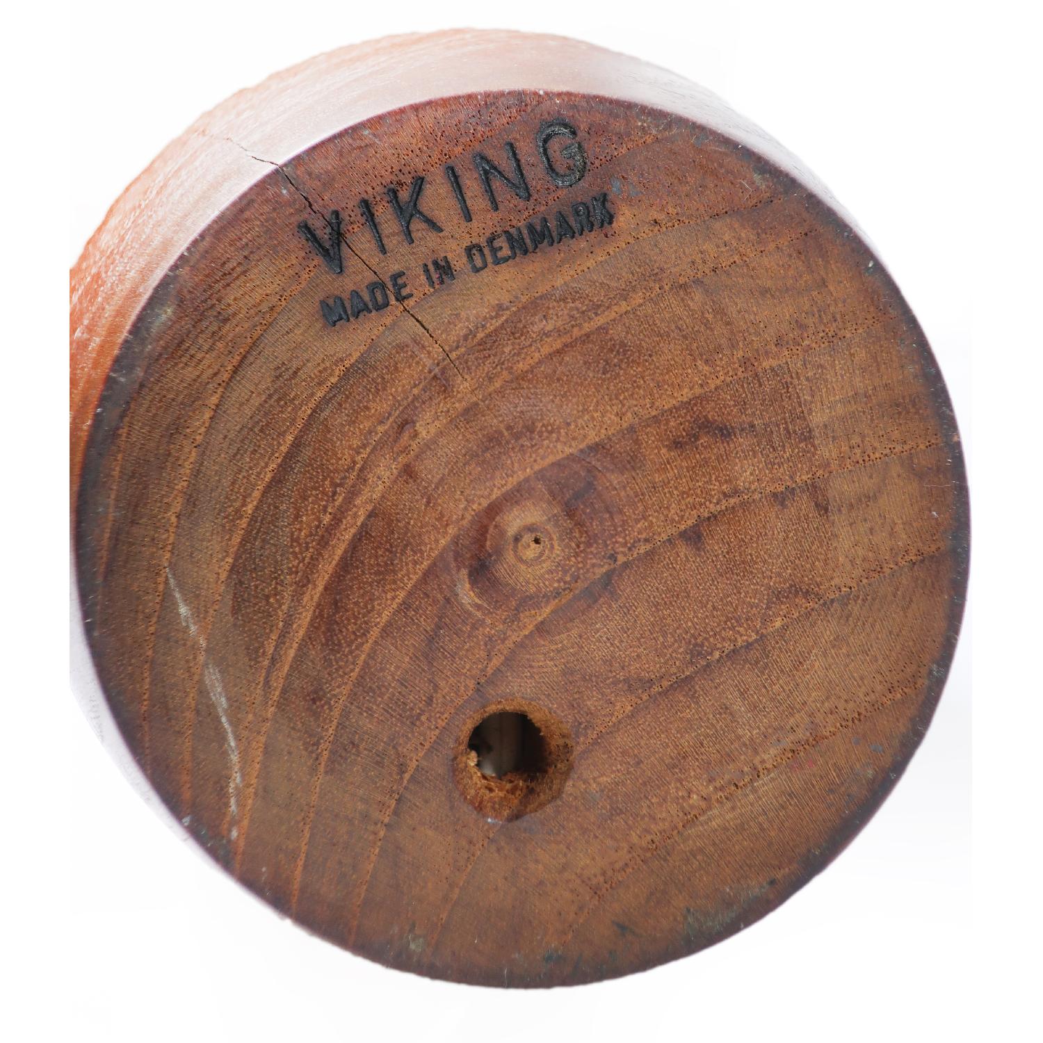 Danish Modern Turned Teak Table Lamp - image-6