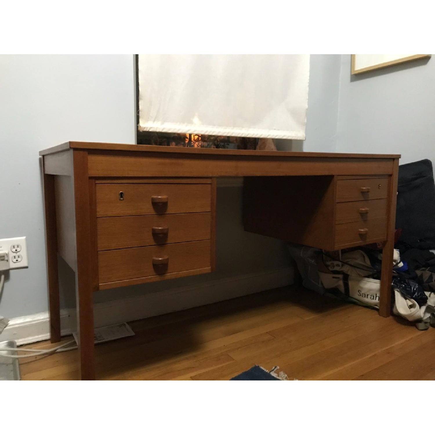 Mid-Century Modern Teak Desk - image-1