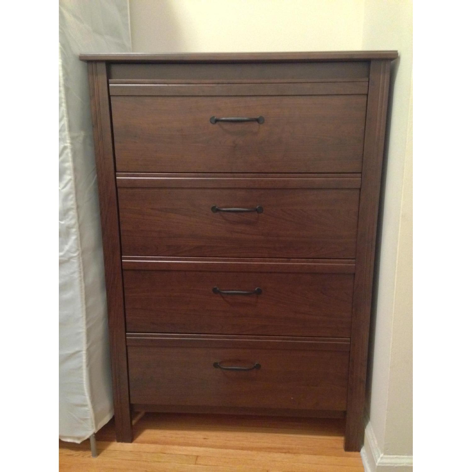 brusali 4 drawer dresser brown Ikea Brusali 4 Drawer Tall Dresser in brown stained oak veneer | in Long Eaton, Nottinghamshire