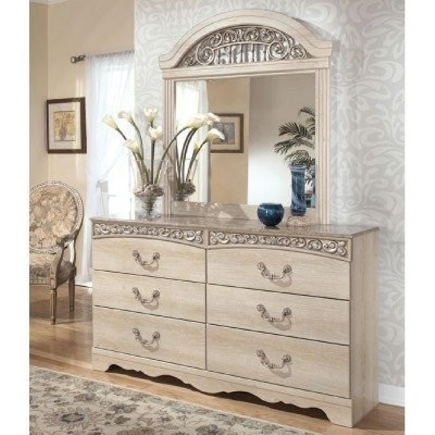 Ashley's Catalina Dresser in Antique White - image-3