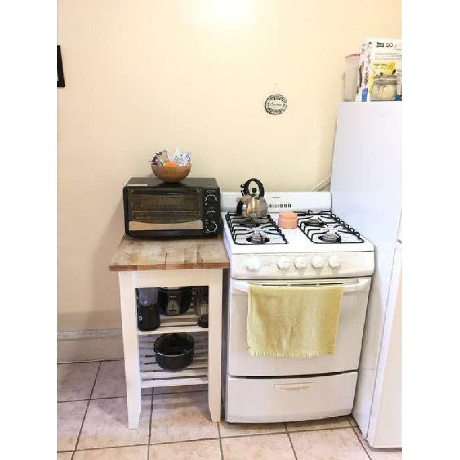 Ikea Bekvam Kitchen Cart in White Birch - image-1