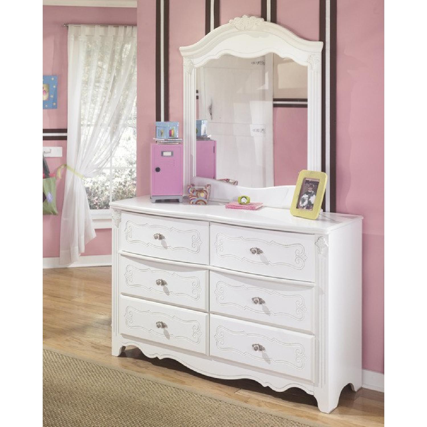 Ashley's Exquisite Dresser in White - image-1