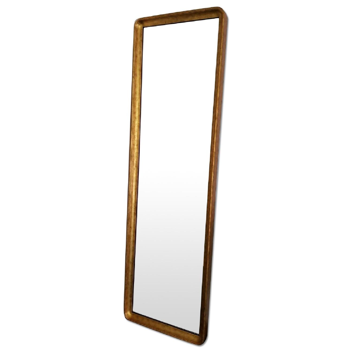 Restoration Hardware Salon Gilt Leaner Mirror AptDeco