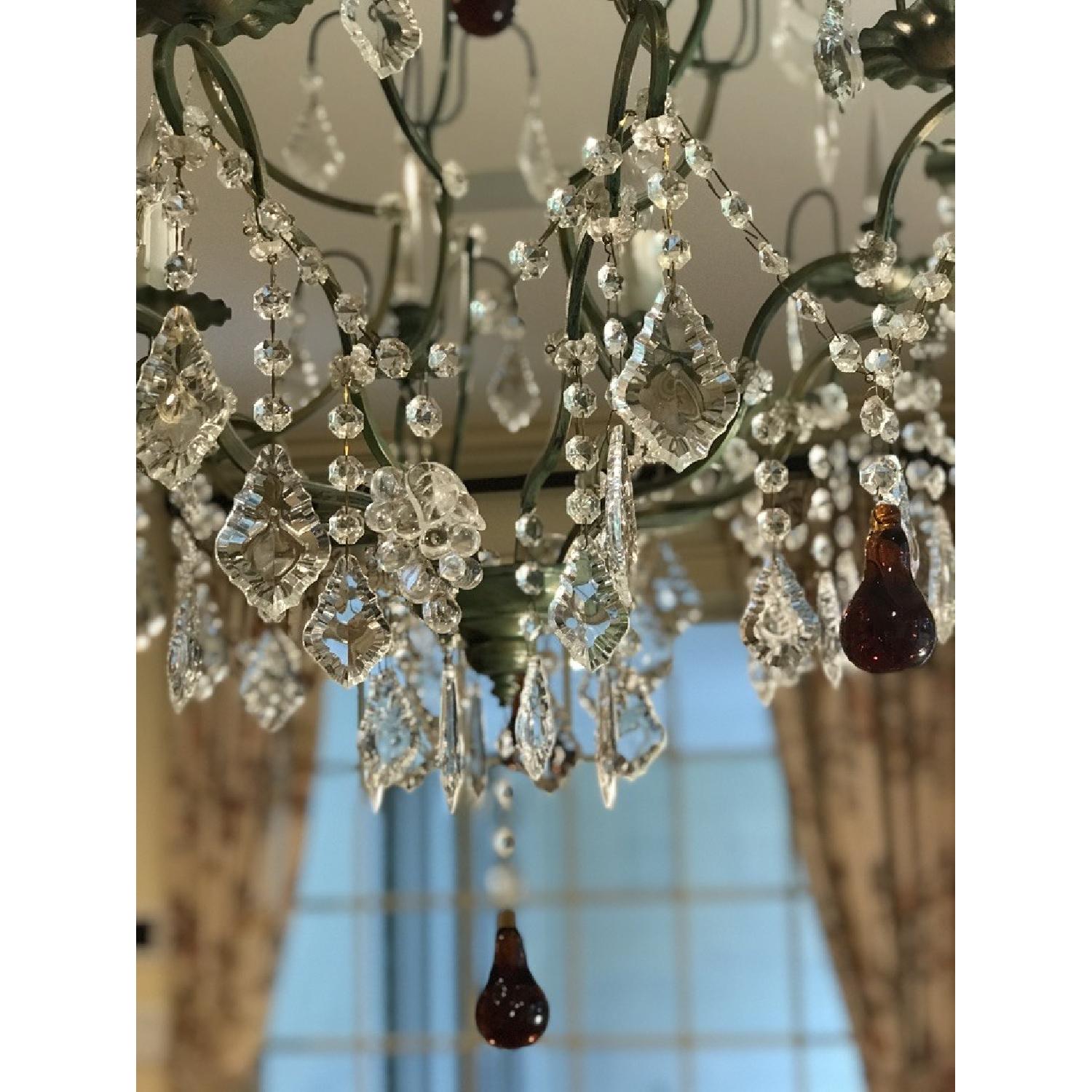 Clive Christian Chandelier w/ Amber Pears & Crystal Grapes - image-5