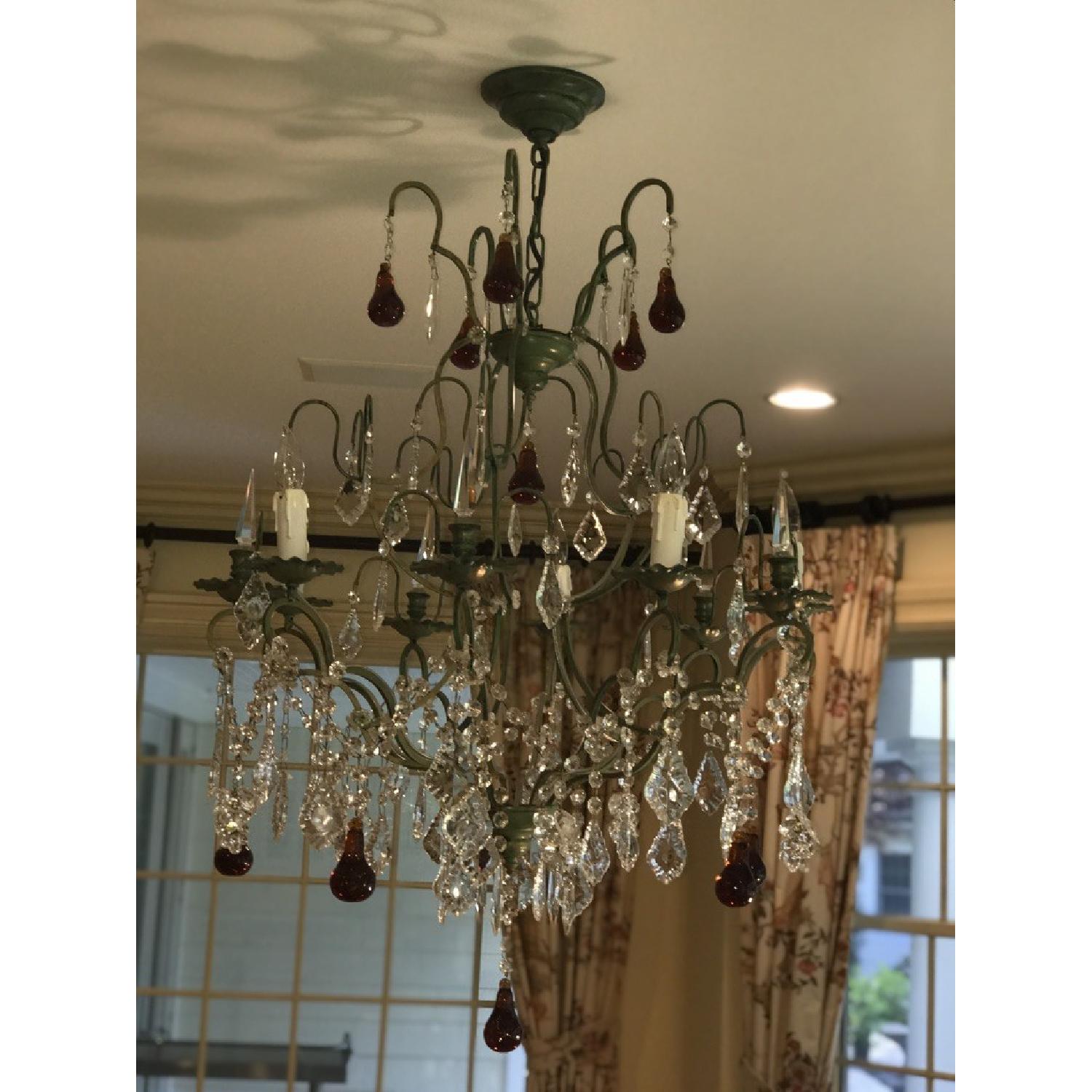 Clive Christian Chandelier w/ Amber Pears & Crystal Grapes - image-6