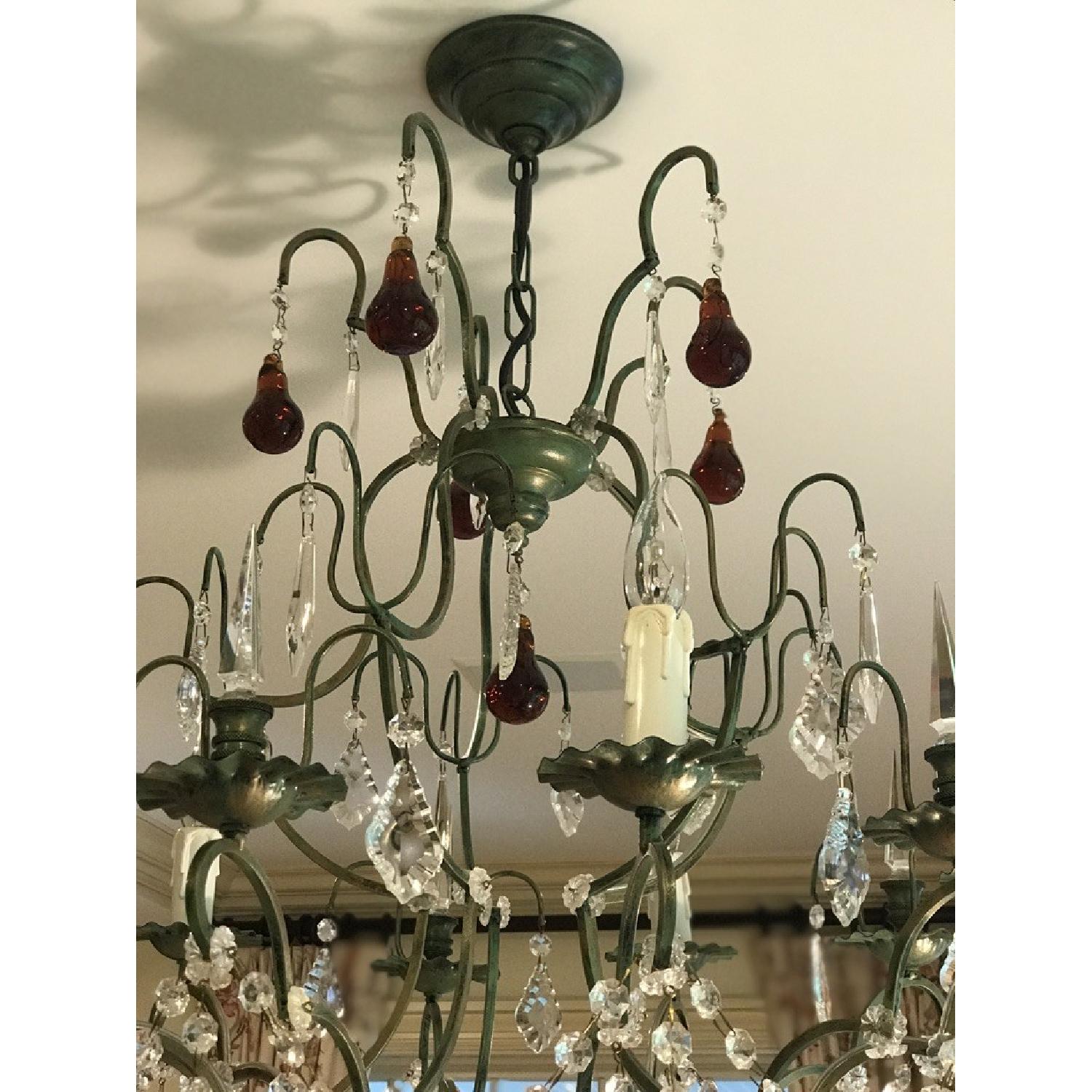 Clive Christian Chandelier w/ Amber Pears & Crystal Grapes - image-8