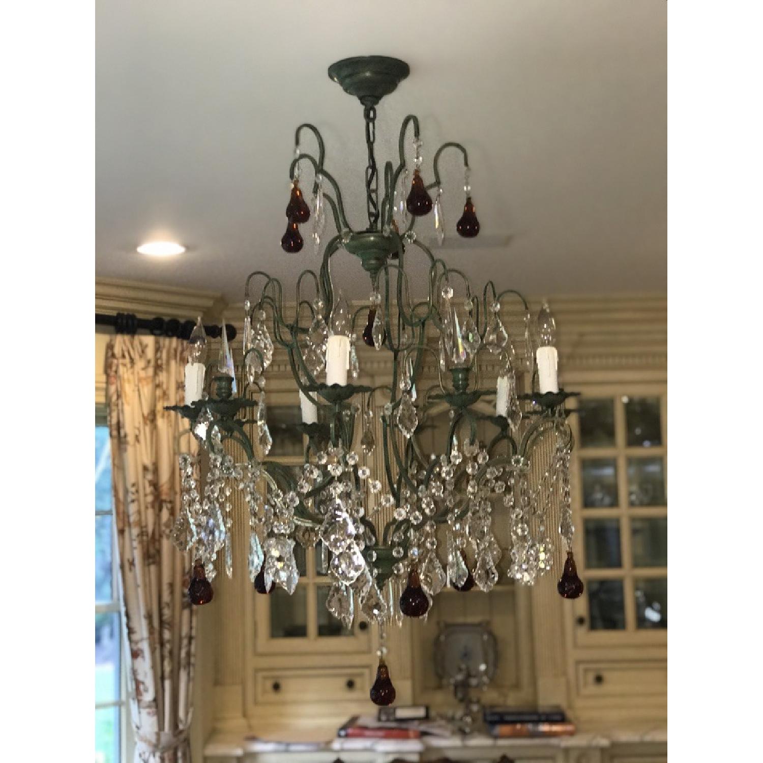 Clive Christian Chandelier w/ Amber Pears & Crystal Grapes - image-10