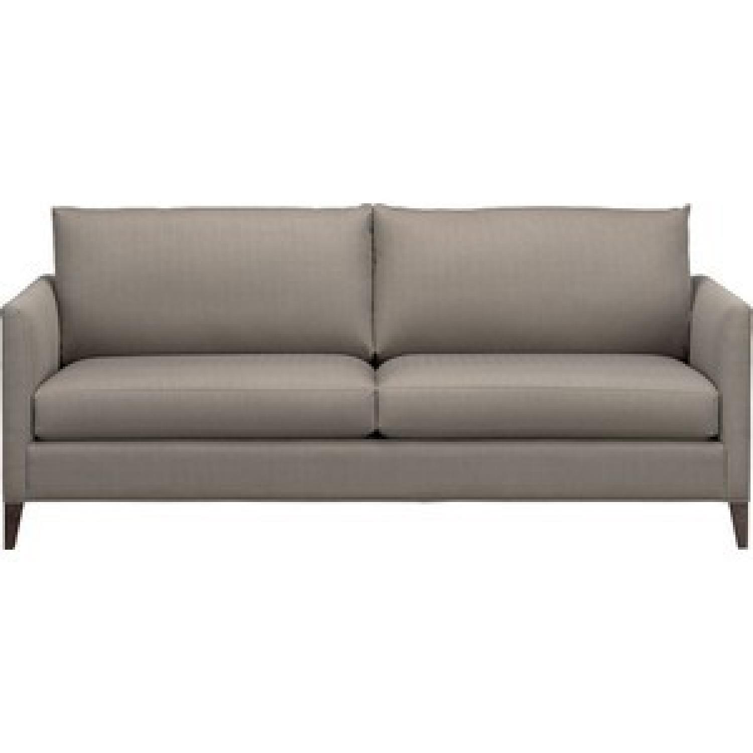 Crate & Barrel Klyne Sofa and Ottoman AptDeco