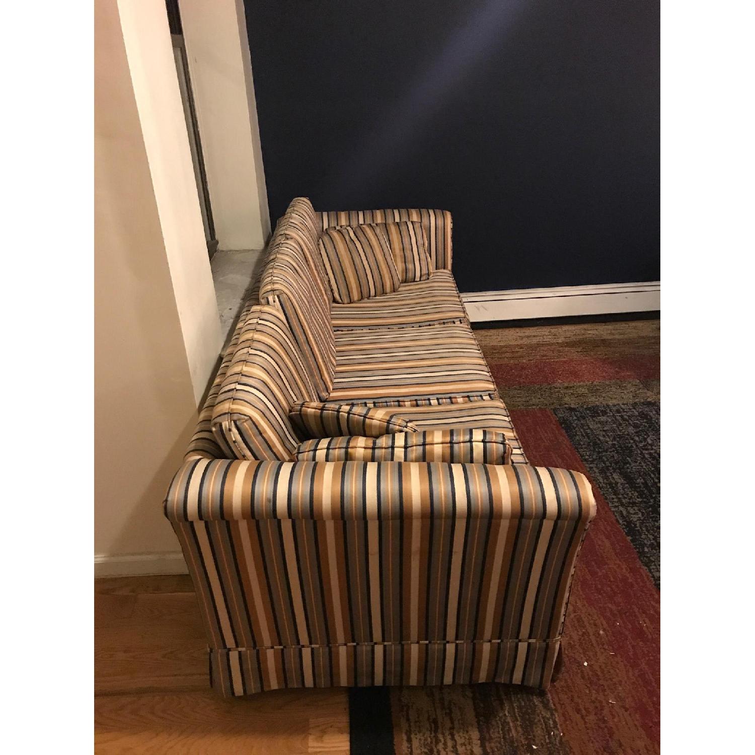 Vintage Stripe Pattern Couch - AptDeco