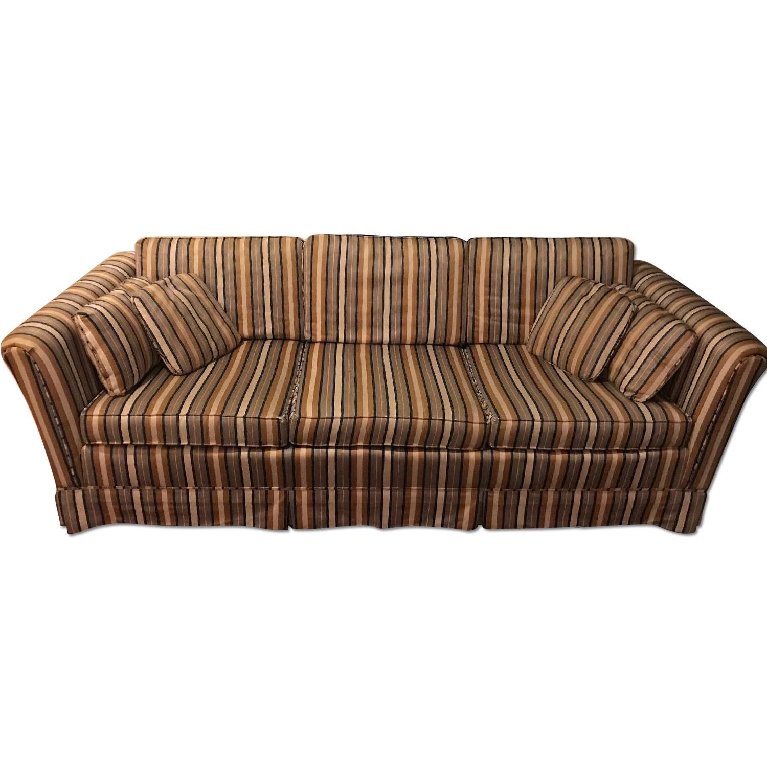 椅子 vintage sofa stripe Vintage Sofa in Multicolor Pastel Striped Upholstery