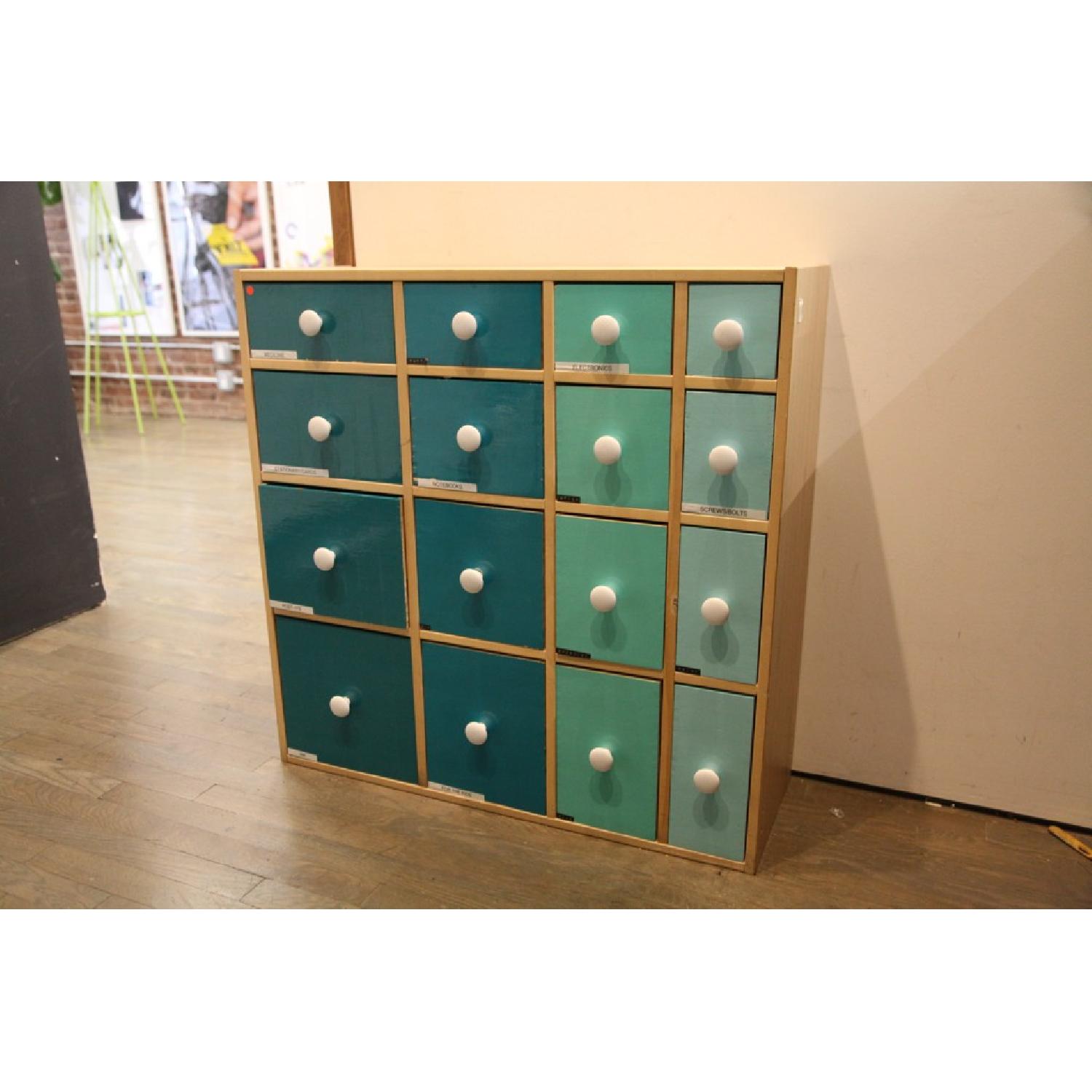 16 Drawer Cubby Storage Cabinet - image-2