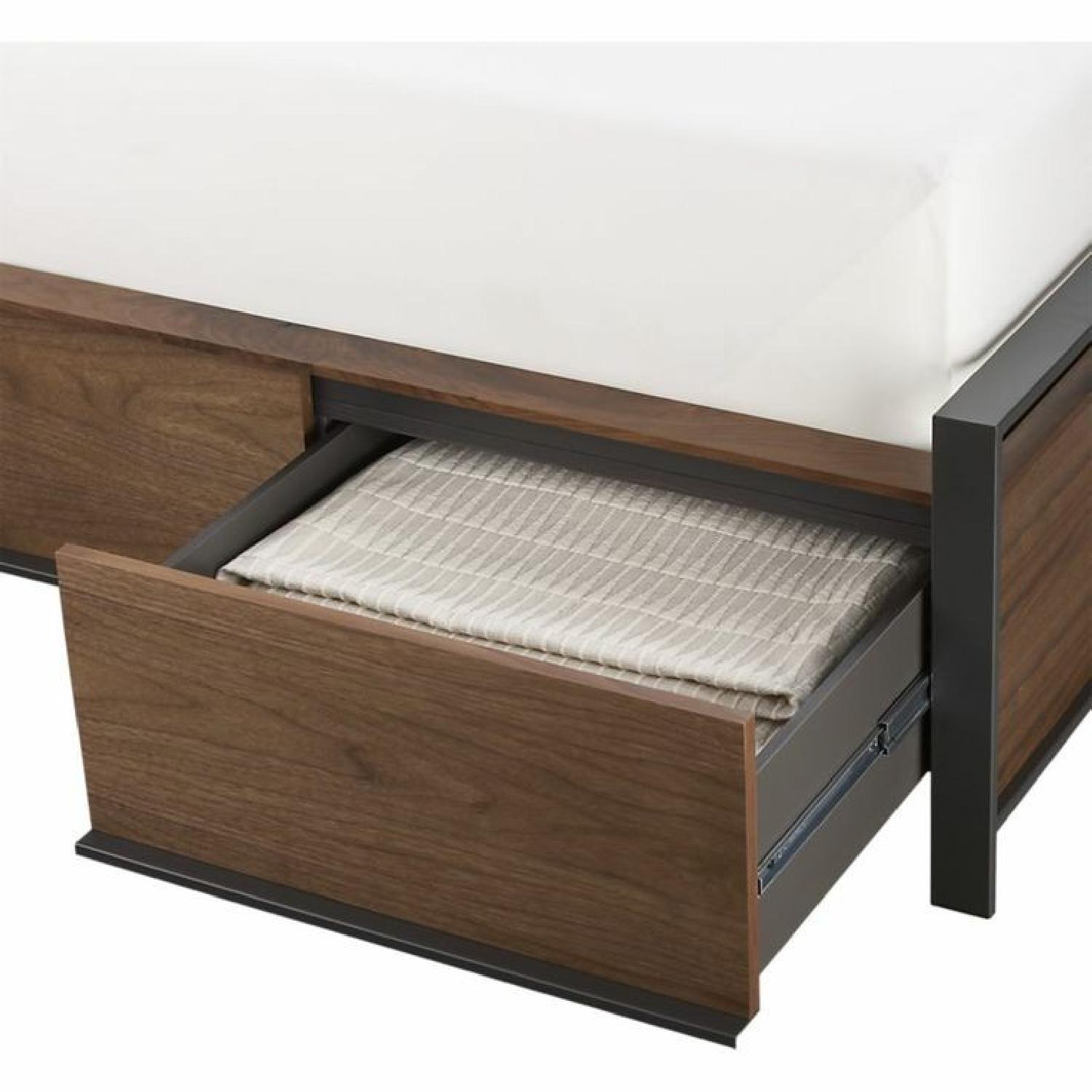 Crate & Barrel Bowery Queen Storage Bed Frame - image-2