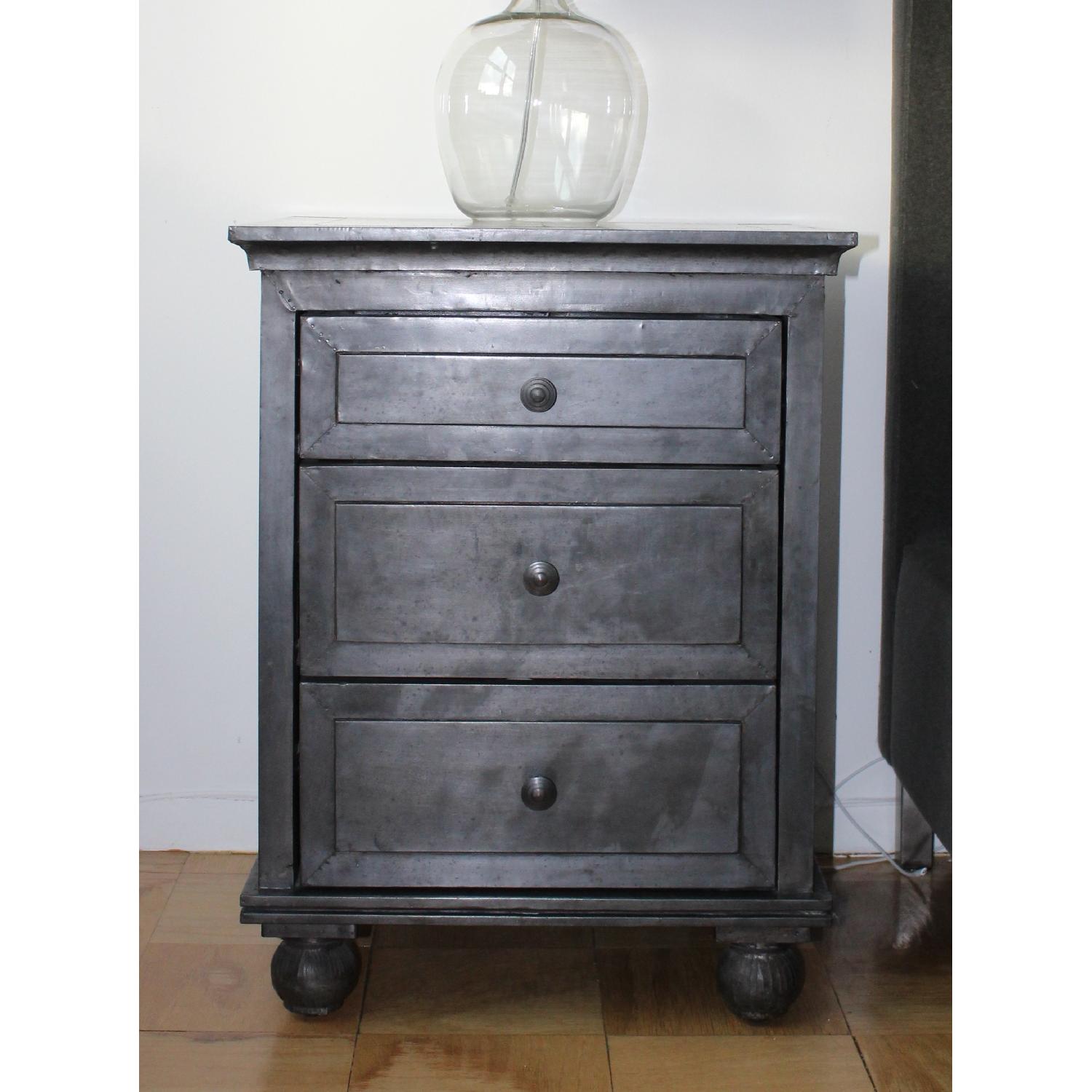 Restoration Hardware Annecy Zinc Nightstand AptDeco