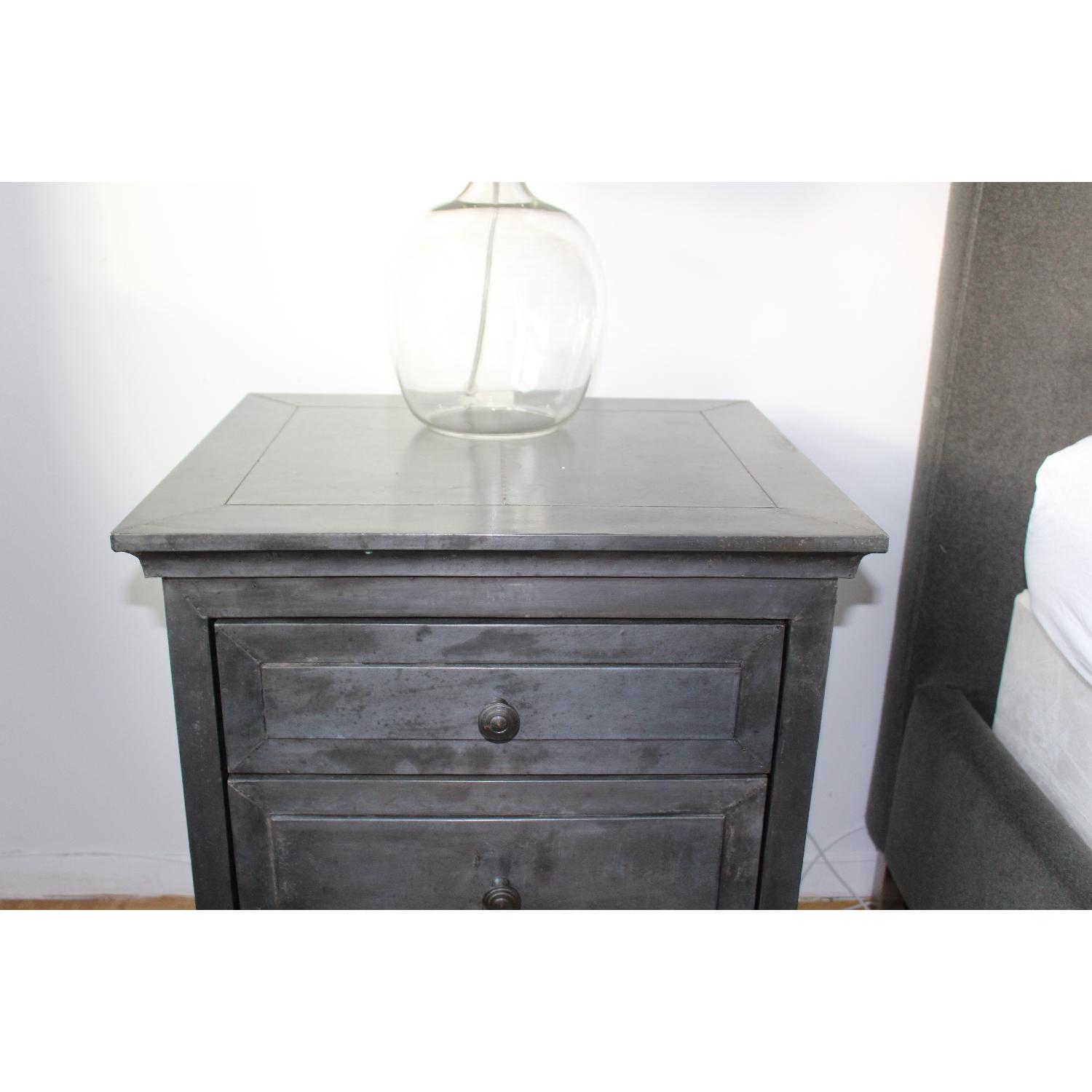 Restoration Hardware Annecy Zinc Nightstand AptDeco