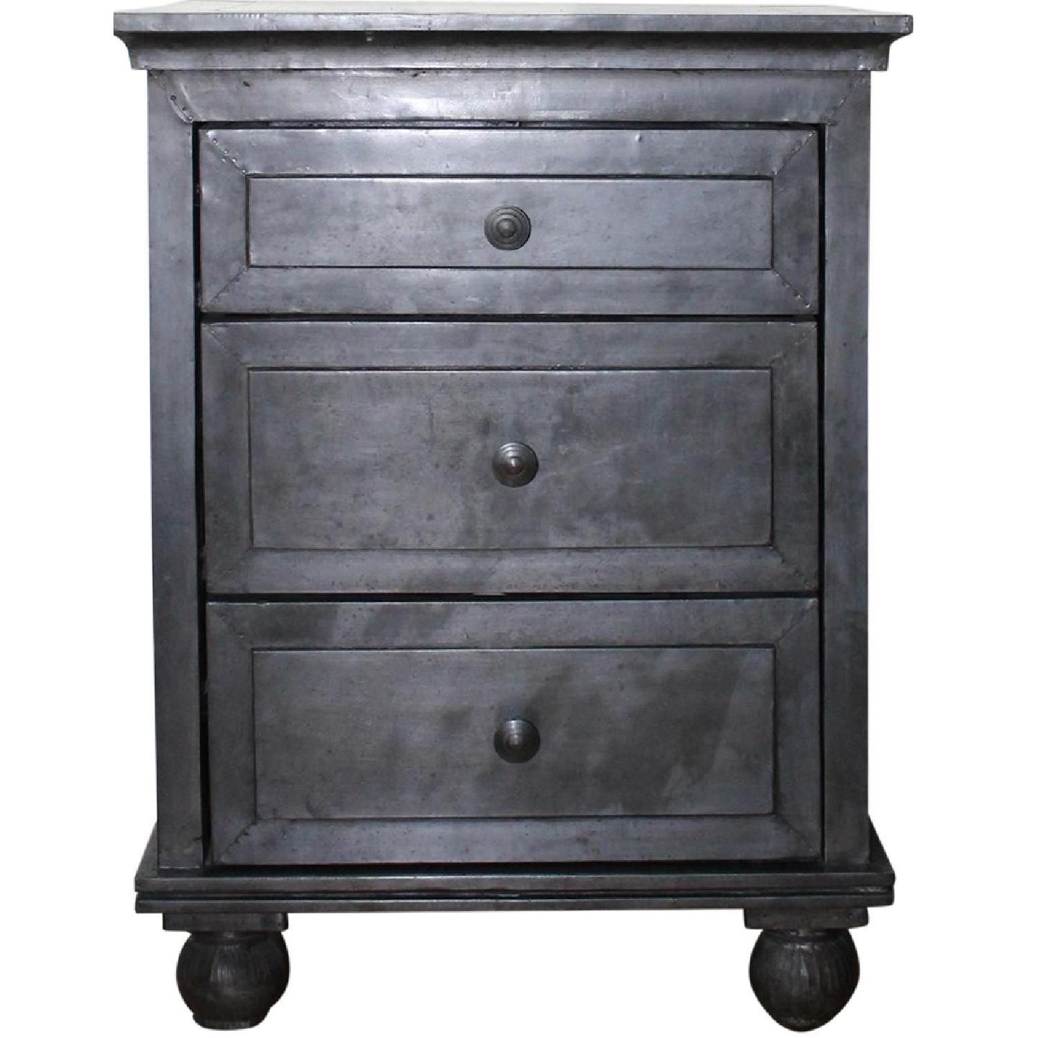 Restoration Hardware Annecy Zinc Nightstand AptDeco