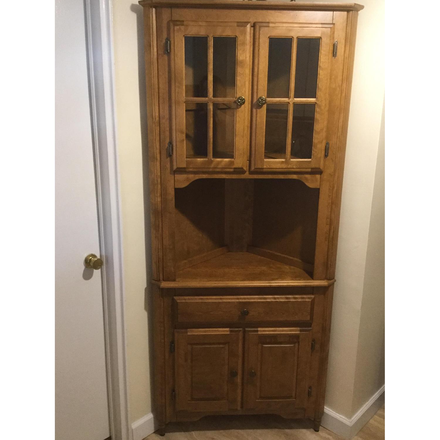 Canadel Solid Birch Corner Hutch - image-4