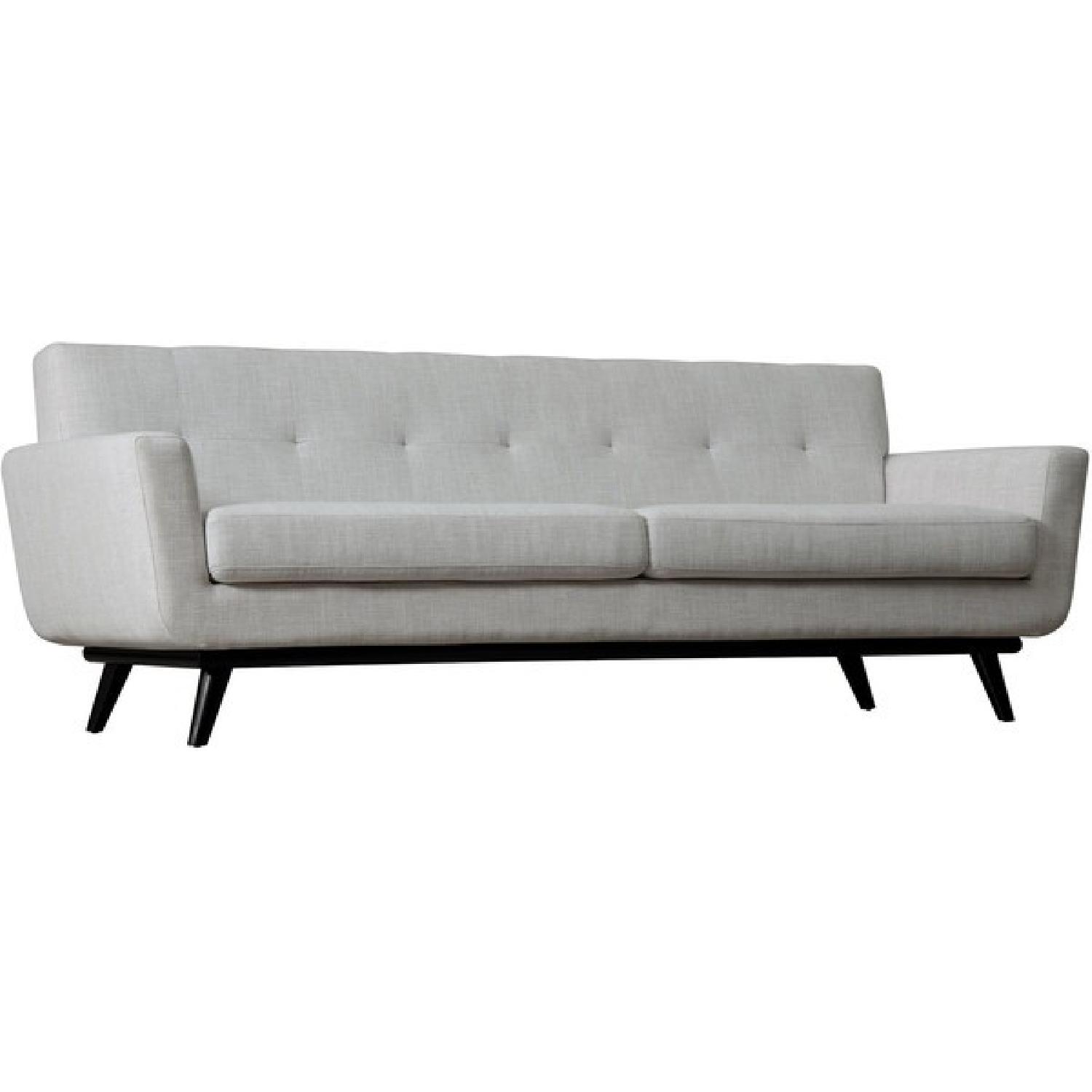 TOV James Beige Linen Sofa - image-1