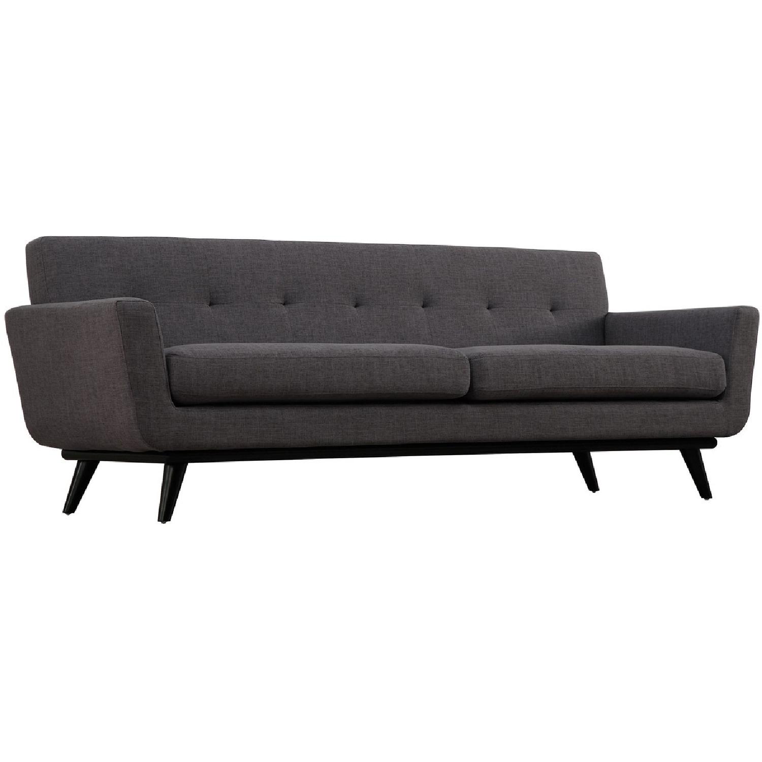 TOV James Grey Linen Sofa - image-2