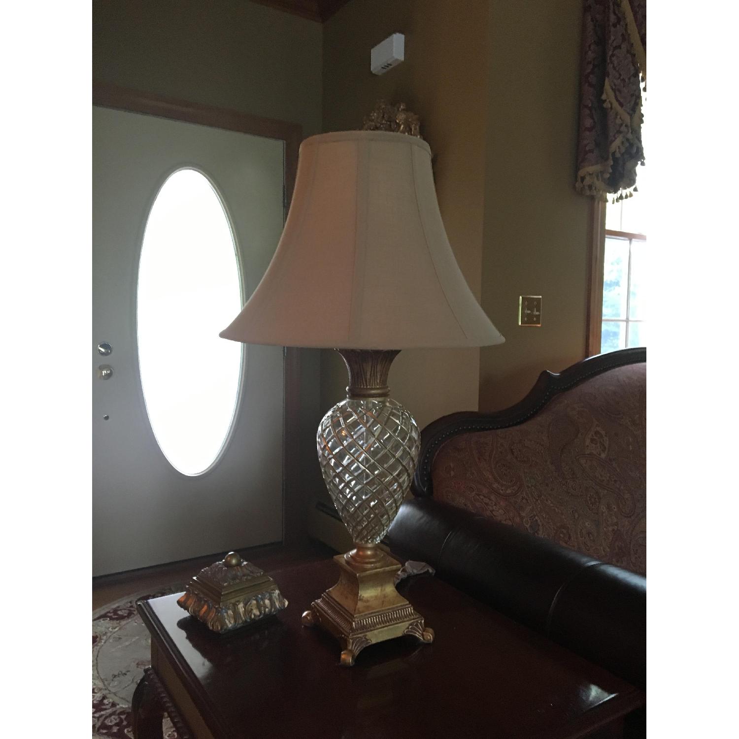 Ethan Allen Crystal Table Lamp - image-1