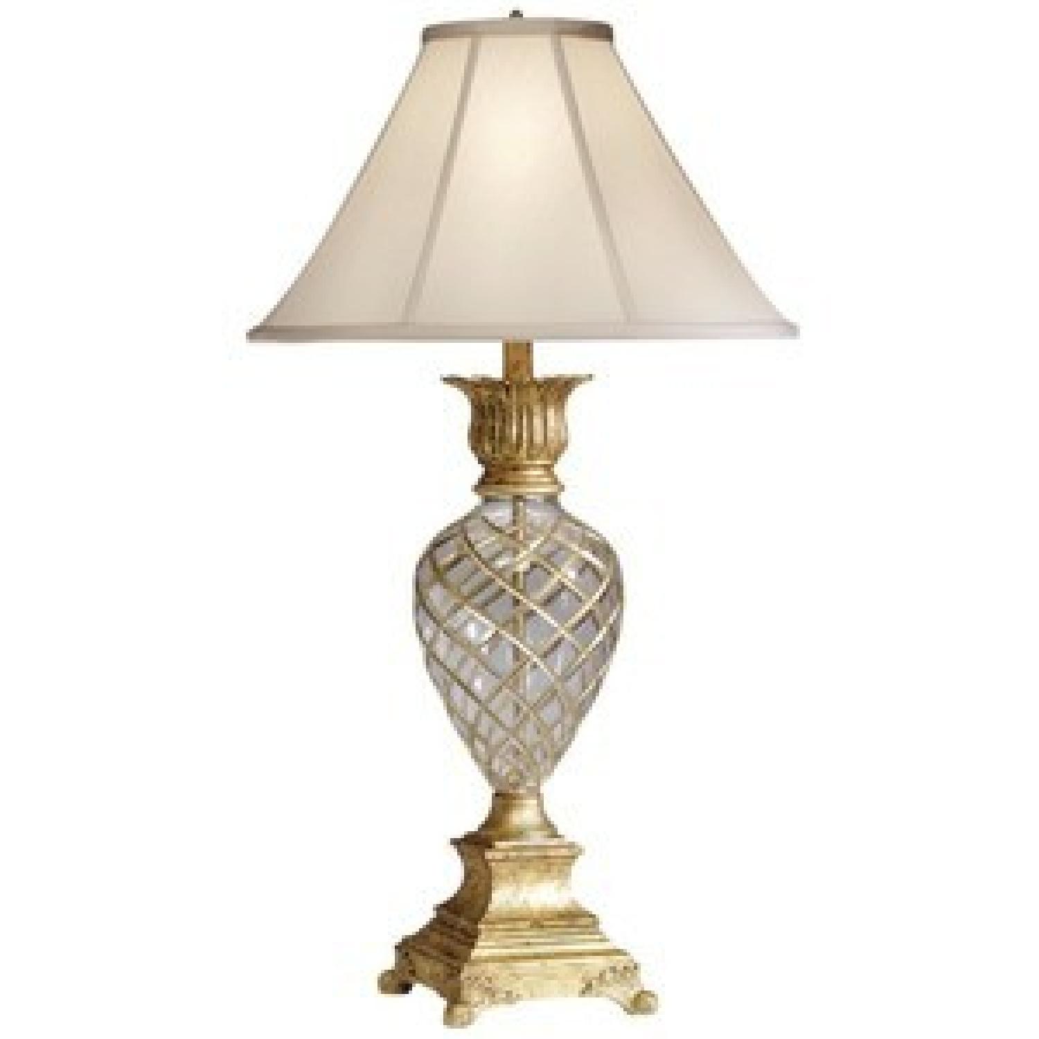 Ethan Allen Crystal Table Lamp - image-0